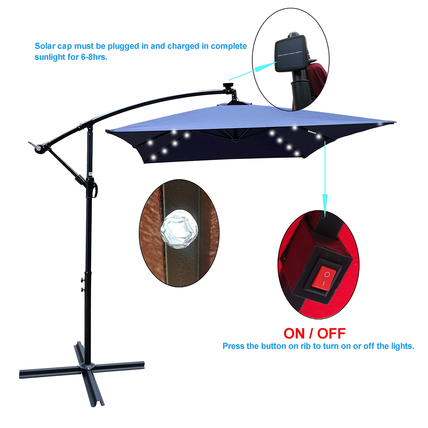 SINOFURN SYA810009GY Umbrellas-2 - View #2