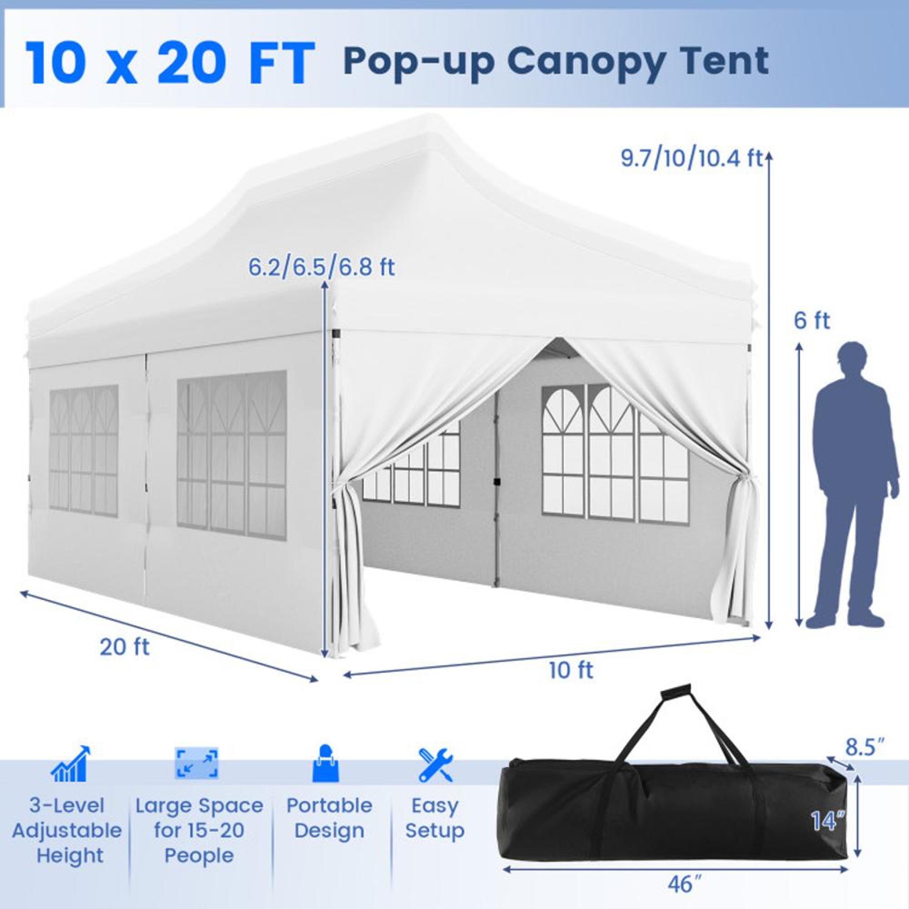 BABOOM BOM-11453WH-CO Canopies-Sl - View #3