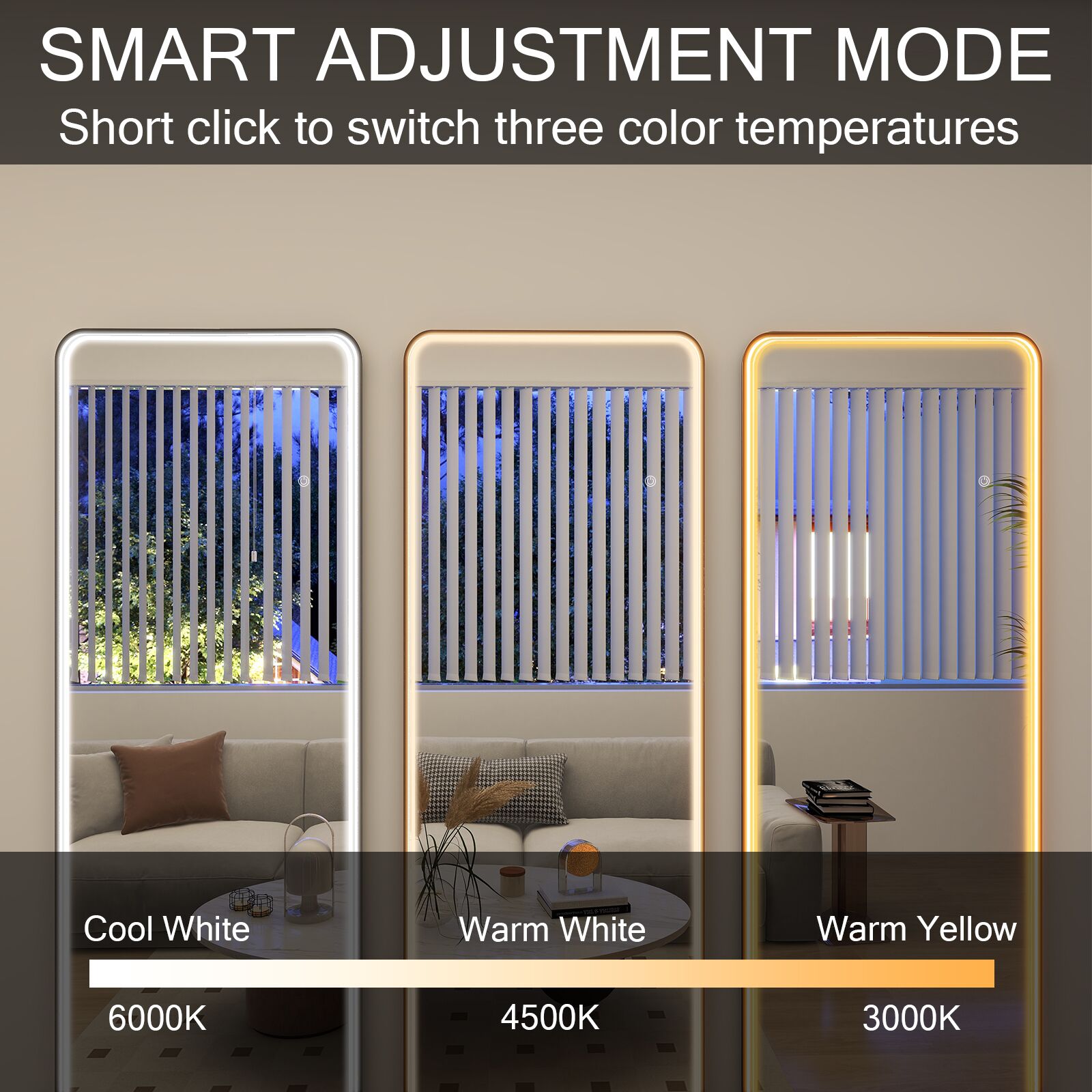 BEAUTYPEAK LS-LED-RE2164-B Decor-Mirrors - View #4