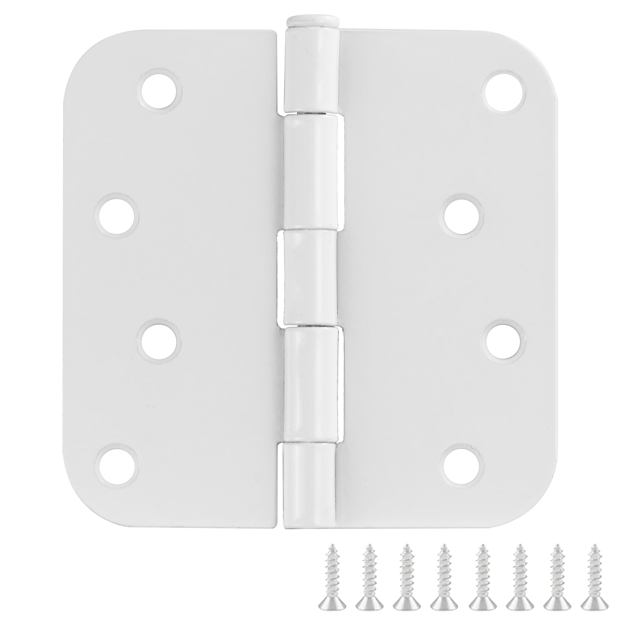 Design House 189381 4-in H x 5/8-in Radius Painted White Butterfly Interior Door Hinge 9 -Pack
