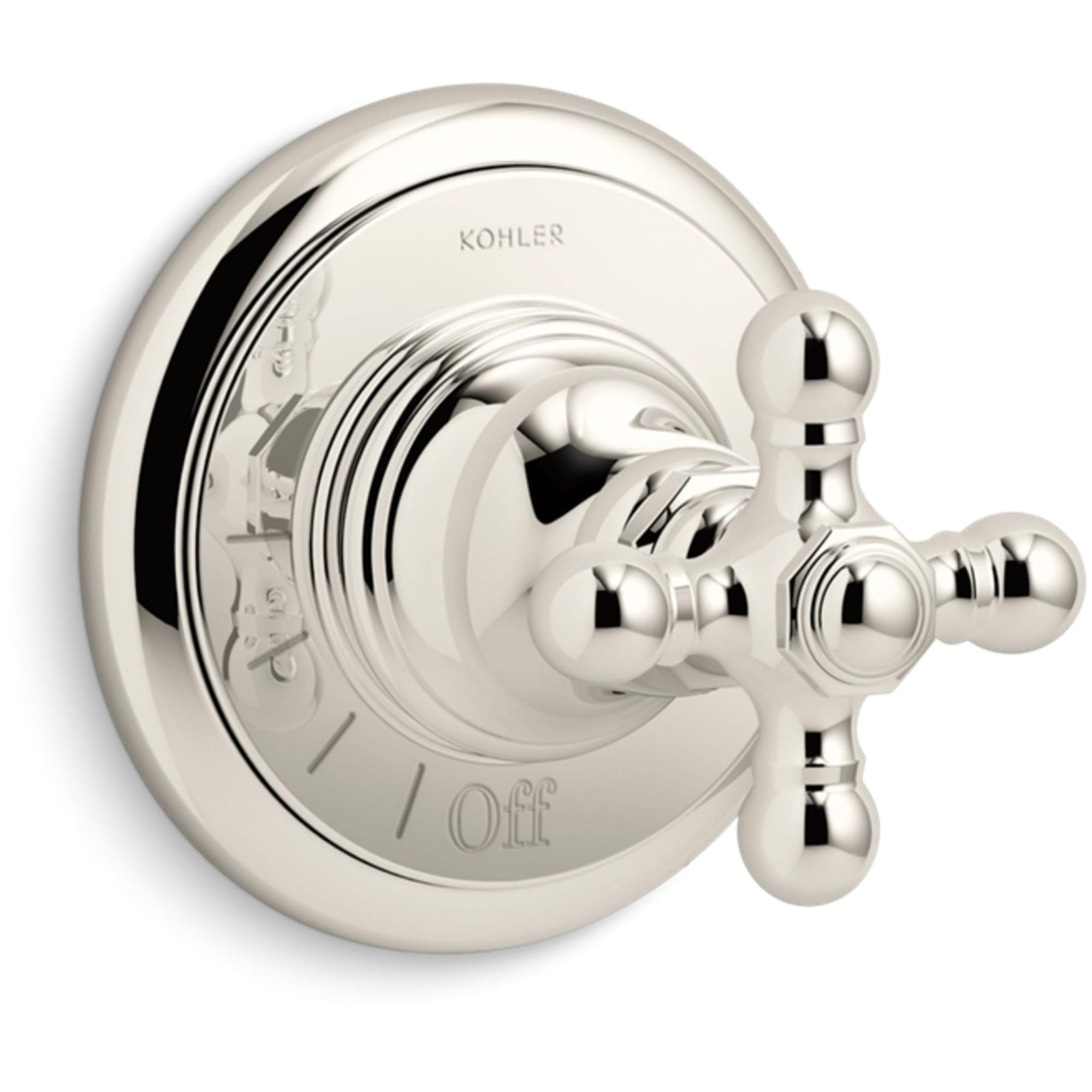 KOHLER K-T72771-3-SN Vibrant Polished Nickel Cross Shower Faucet Handle