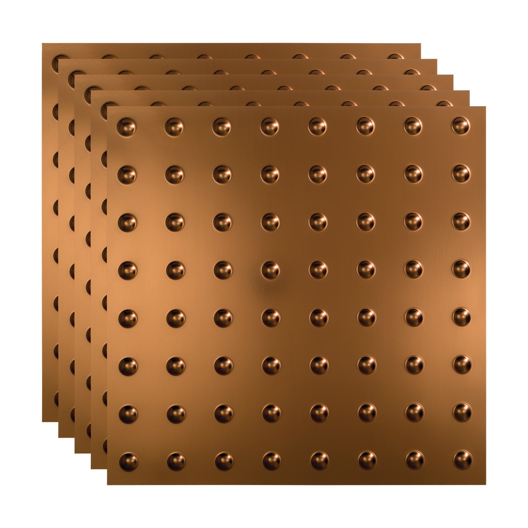 Fasade PL6326 2-ft x 2-ft Dome Oil-rubbed Bronze PVC Drop Ceiling Tile ( 5 -Pack, 20-Sq. Feet / Case )