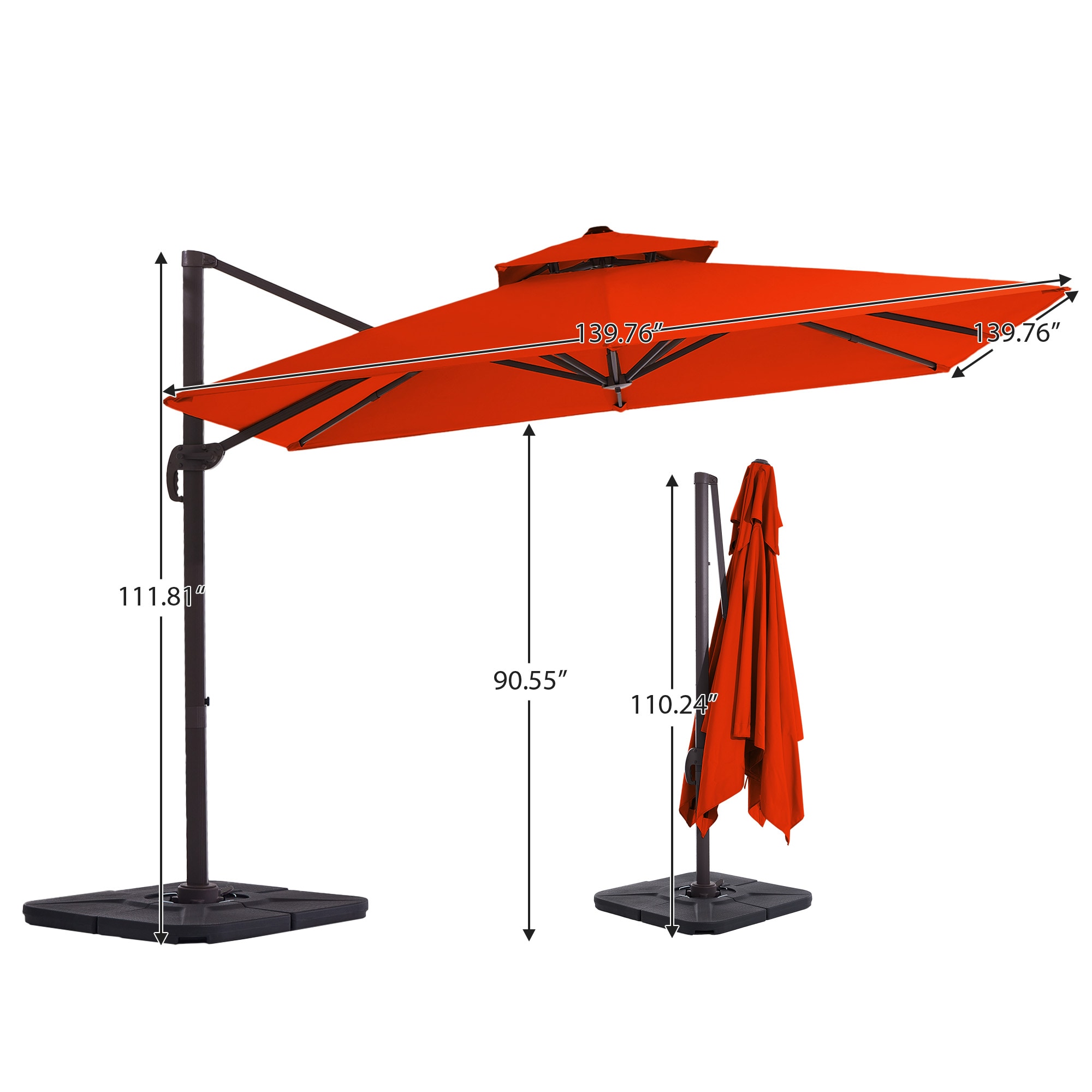 JEAREY JE-LKLM-12FT-YE Umbrellas-2 - View #12