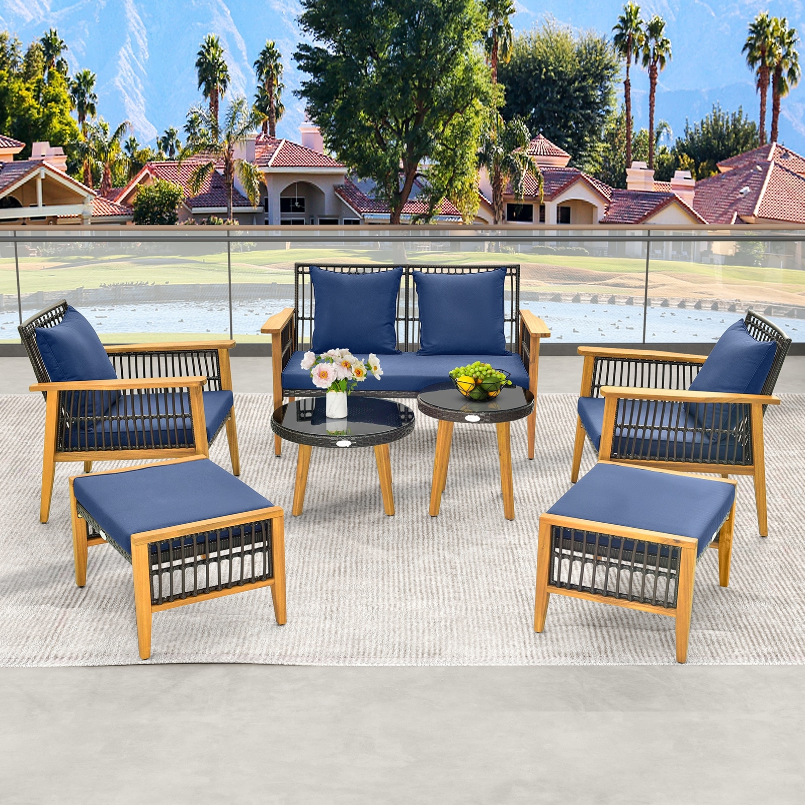 LIVIZA OUS71617NYX Patio-Conversation-Sets - View #3