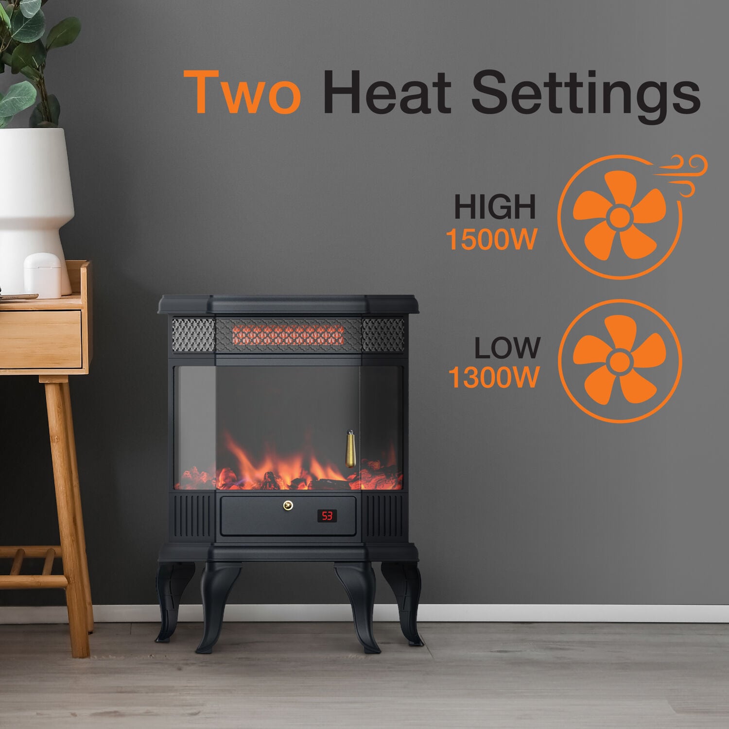 Lifesmart HT1209 Electric-Fireplaces - View #5
