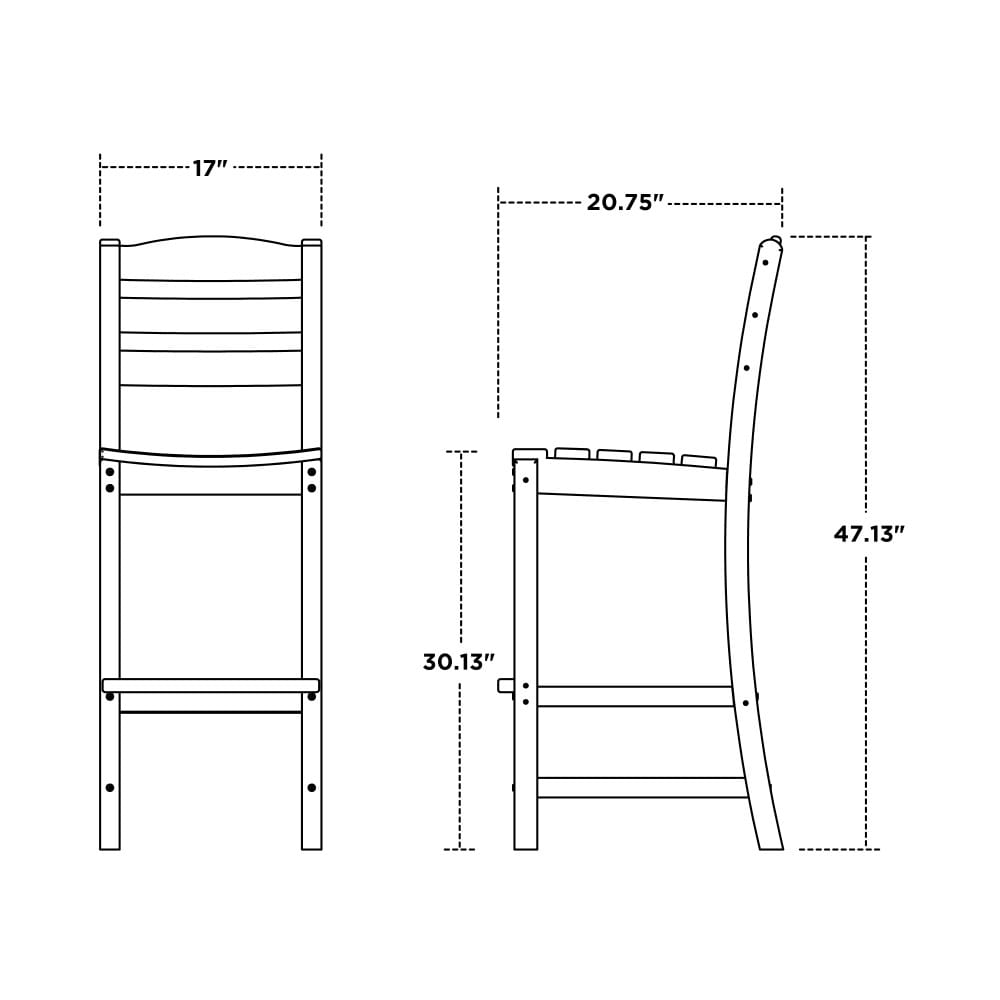 POLYWOOD TD102BL Patio-Chairs - View #5