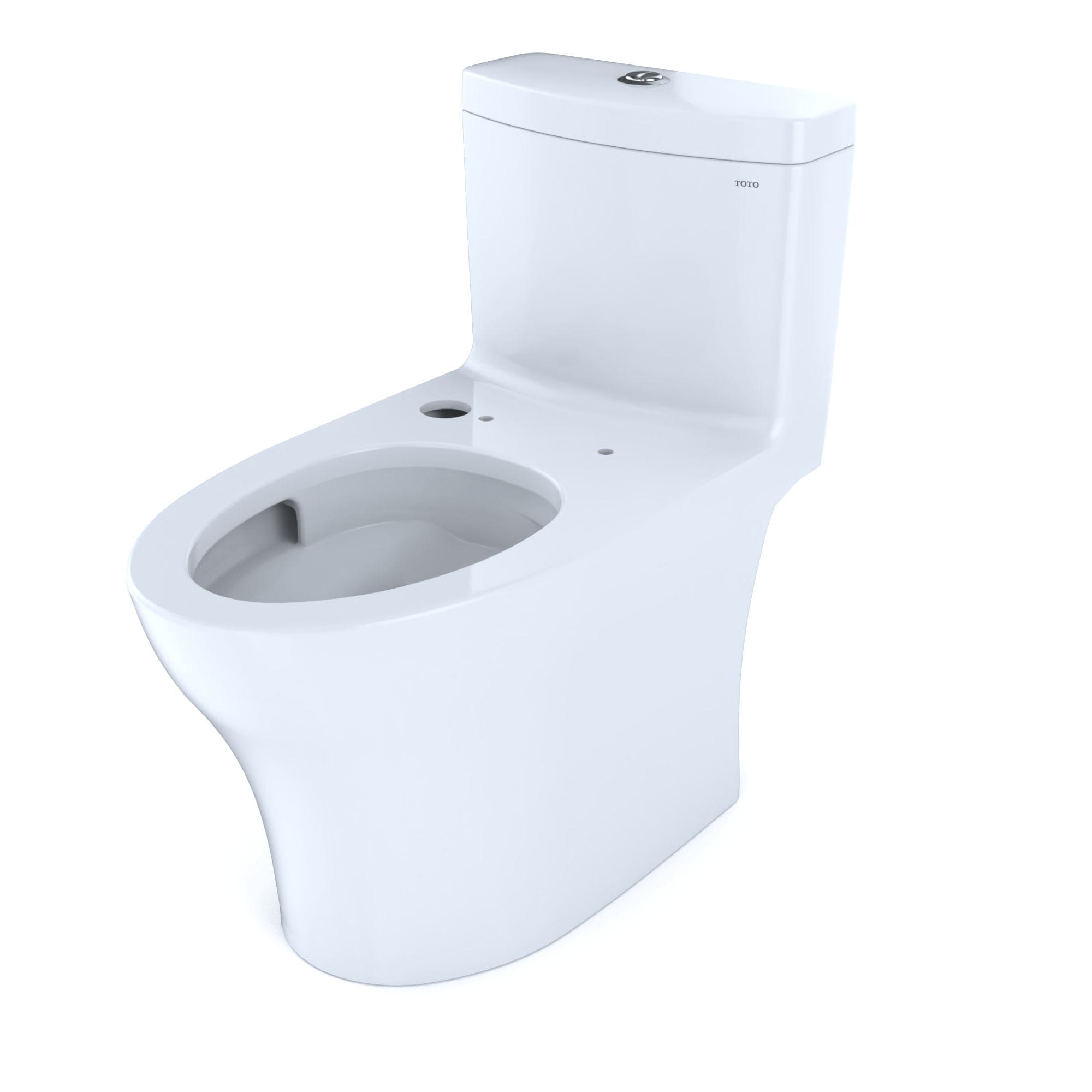 TOTO Cotton Dual Flush Elongated Standard Height WaterSense Toilet 12-in Rough-In 1.28-GPF in White | CST646CEMFGNAT40-01 -  CST646CEMFGNAT40#01
