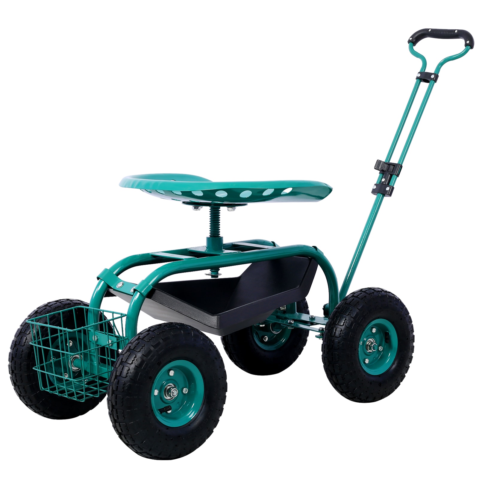 Flynama - 0.4-cu ft Steel Yard Cart