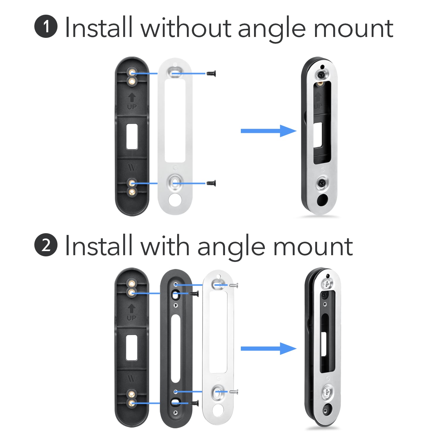 nest doorbell no drill mount