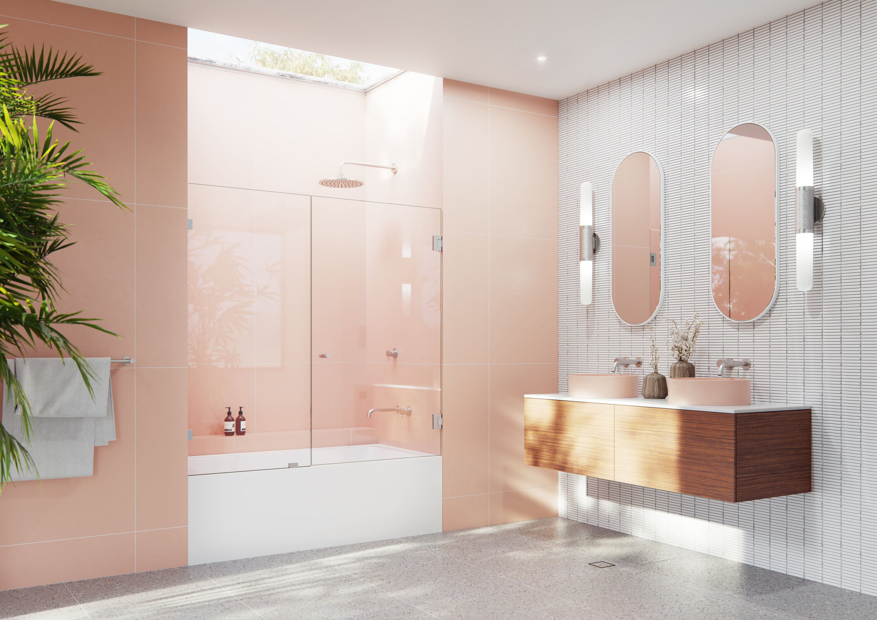  B-WH-63.5-BN Shower-Doors - View #2