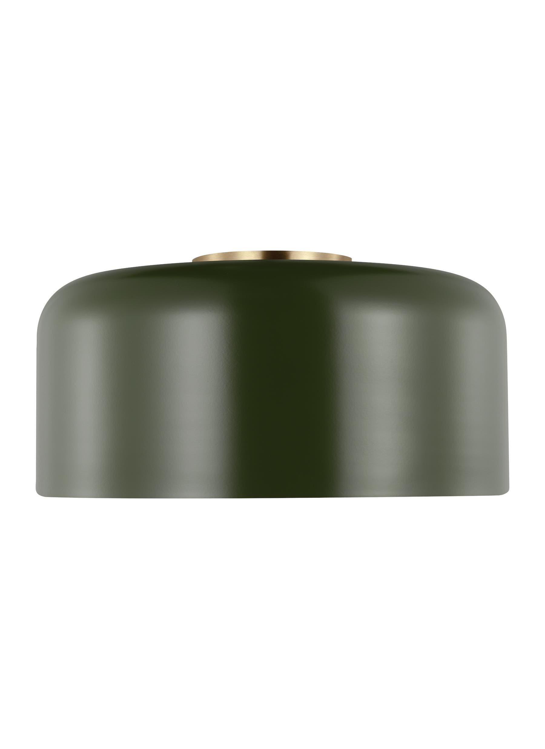 Generation Lighting 7605401-145 Malone 1 -Light 13.75-in Green Flush Mount Light
