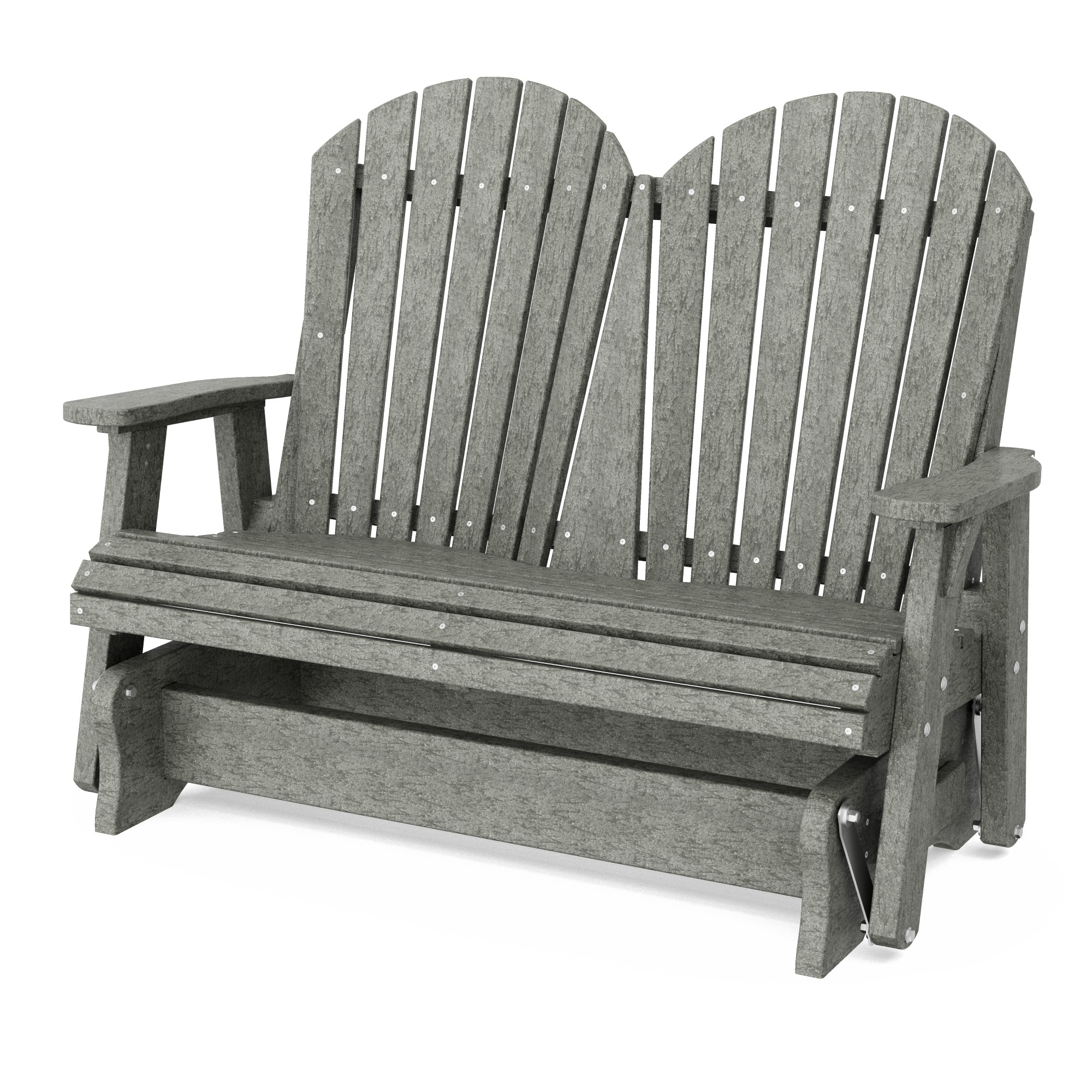 Wildridge LCC-104-DG Heritage 2 -person Dark Gray HDPE Outdoor Glider