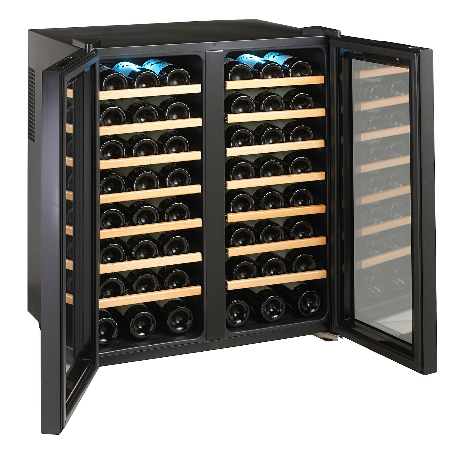 wine enthusiast 48 bottle silent wine refrigerator