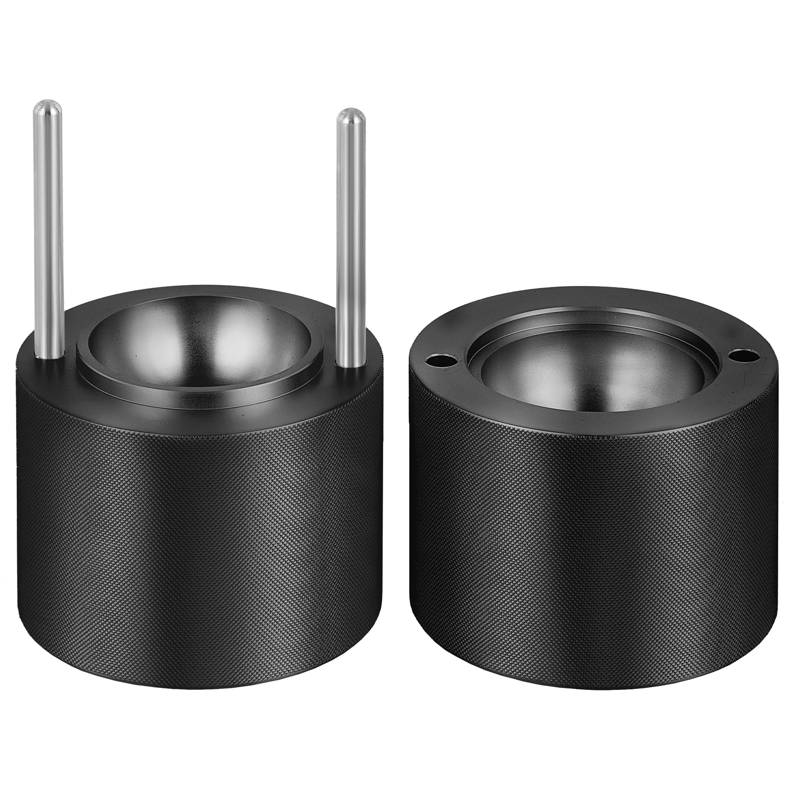 VEVOR BQYJHSLCJ60MMPU4EV0 Aviation Aluminum 2.4-IN Irregular Ice Ball Press Aluminum Black Sphere ice mold