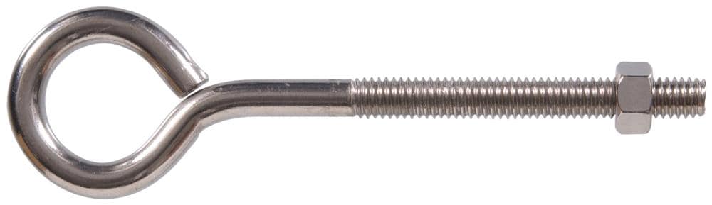 Hillman 6.8-in Stainless Steel Screw Eye Hook (3-Pack)