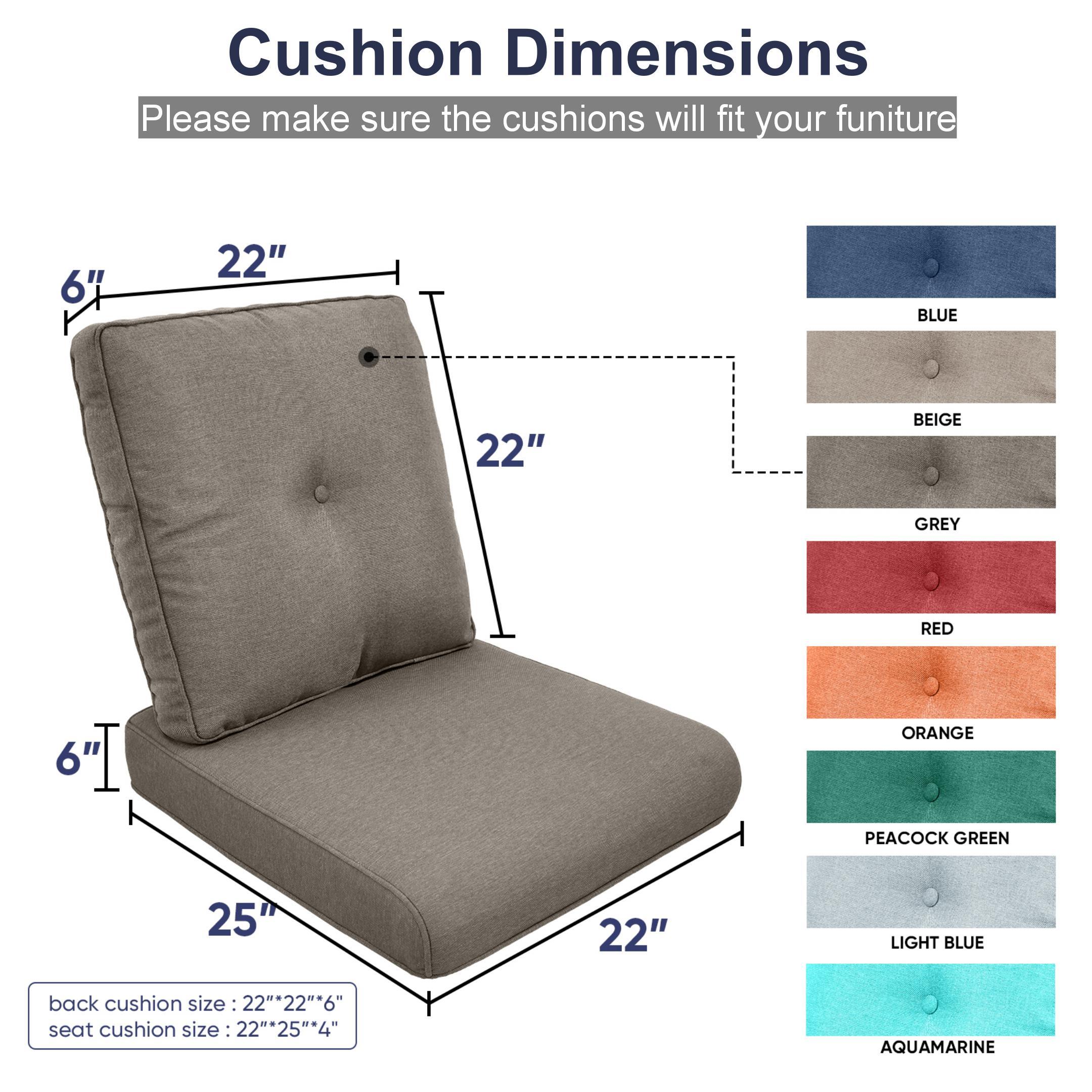 Jeehope PAZBD006-3AA Patio-Furniture-Cushions - View #8