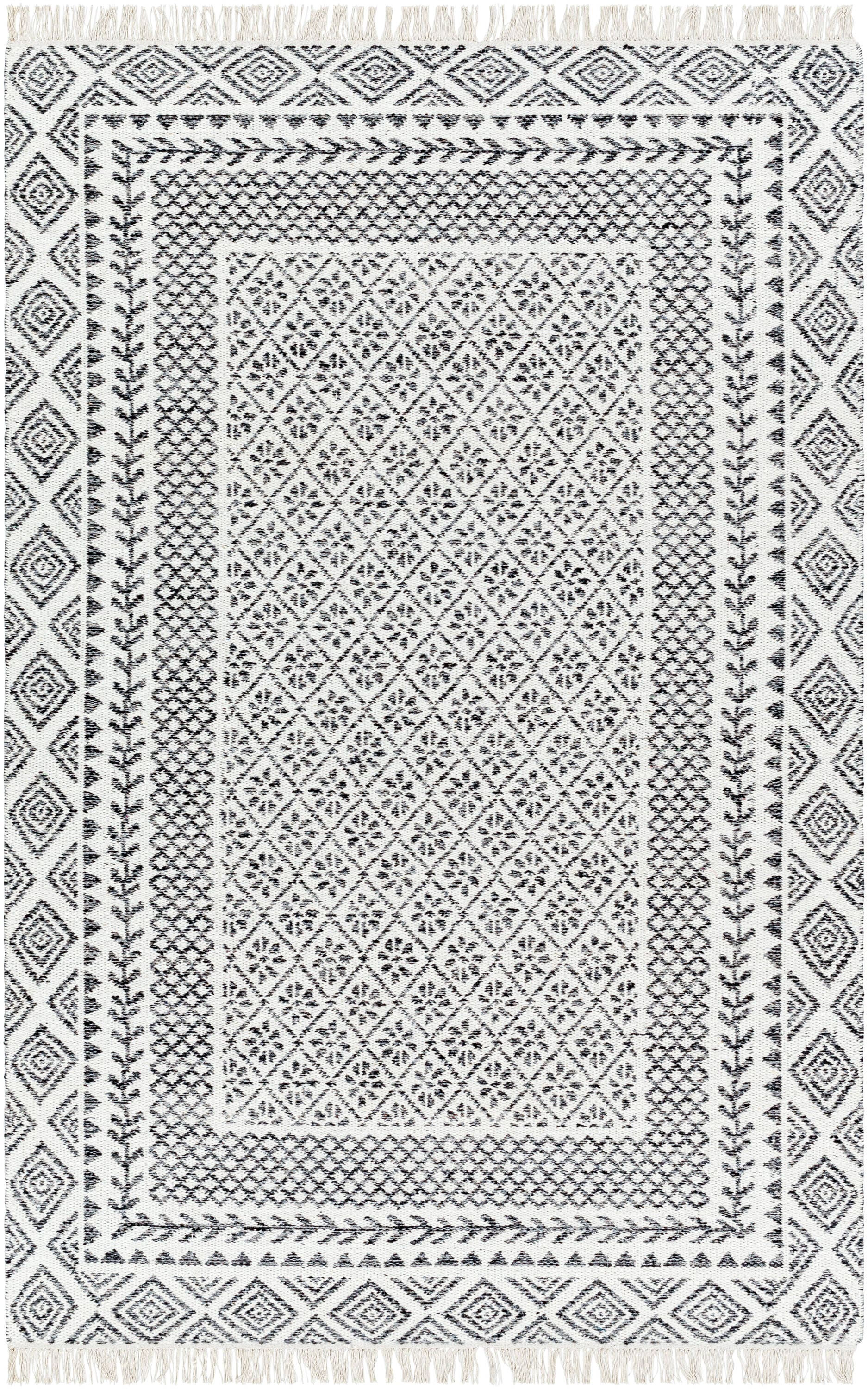 Livabliss MDI2319-576 Mardin 5 x 7 (ft) Wool Gray Rectangular Indoor Global Area rug