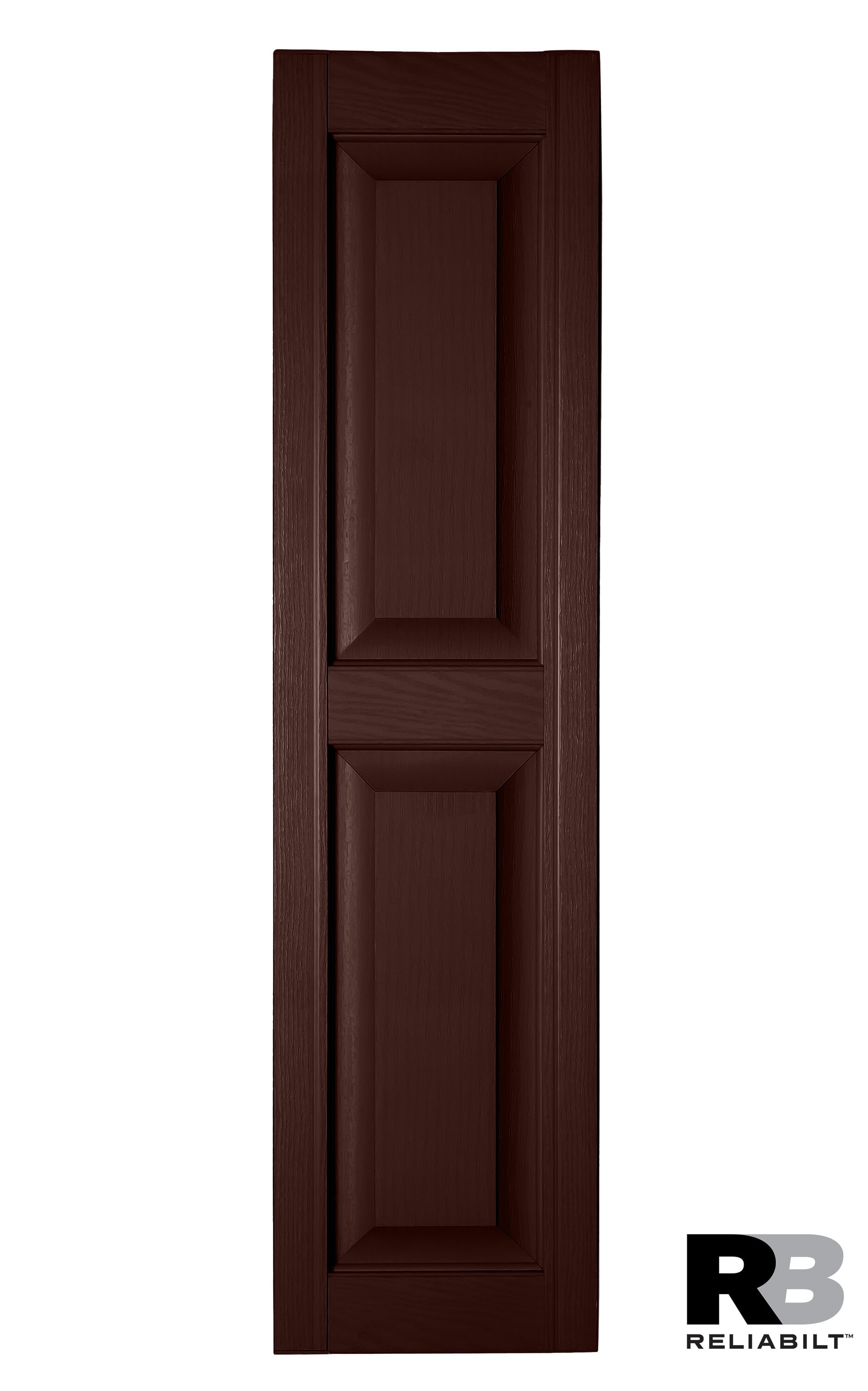 RELIABILT RP1278260 12-in W x 78-in H Burgundy Raised panel Polypropylene Exterior Shutters ( 2 -Pack )