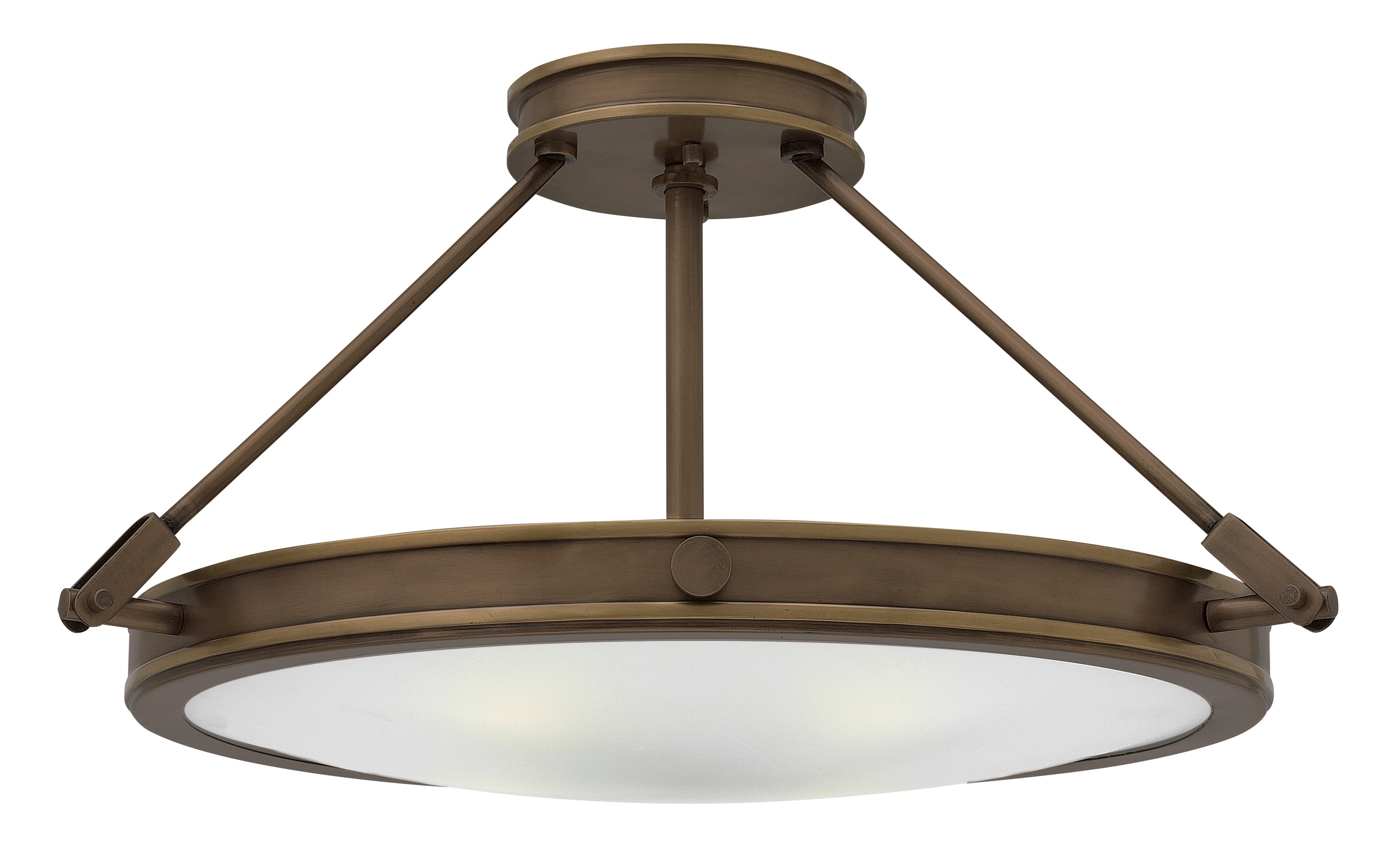 Hinkley 3382LZ Collier 4 -Light 22-in Oil rubbed Bronze Semi Flush Mount Light