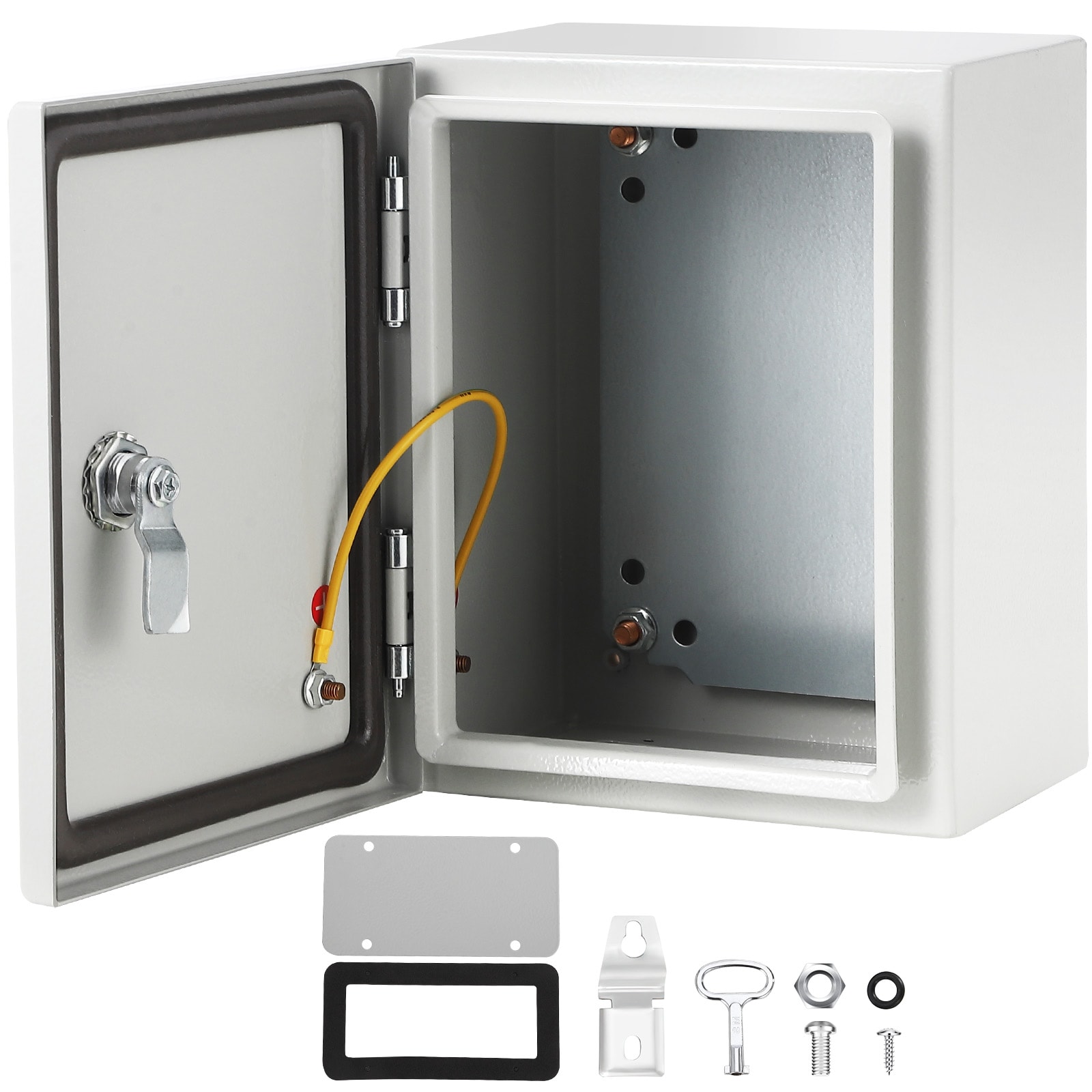 Garvee 12 Inch x 16 Inch x 8 Inch Steel Electrical Enclosure Box Weather Resistant Wall Mounted Power Distribution Cabinet for Workshop and Commercial #09GXFCHBNL-186