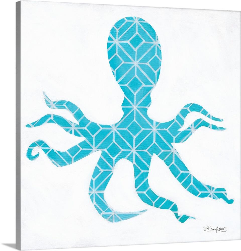 GreatBigCanvas 2350181-24-36X36 Inked by David Bromstad Canvas 36-in H x 36-in W Abstract Print on Canvas