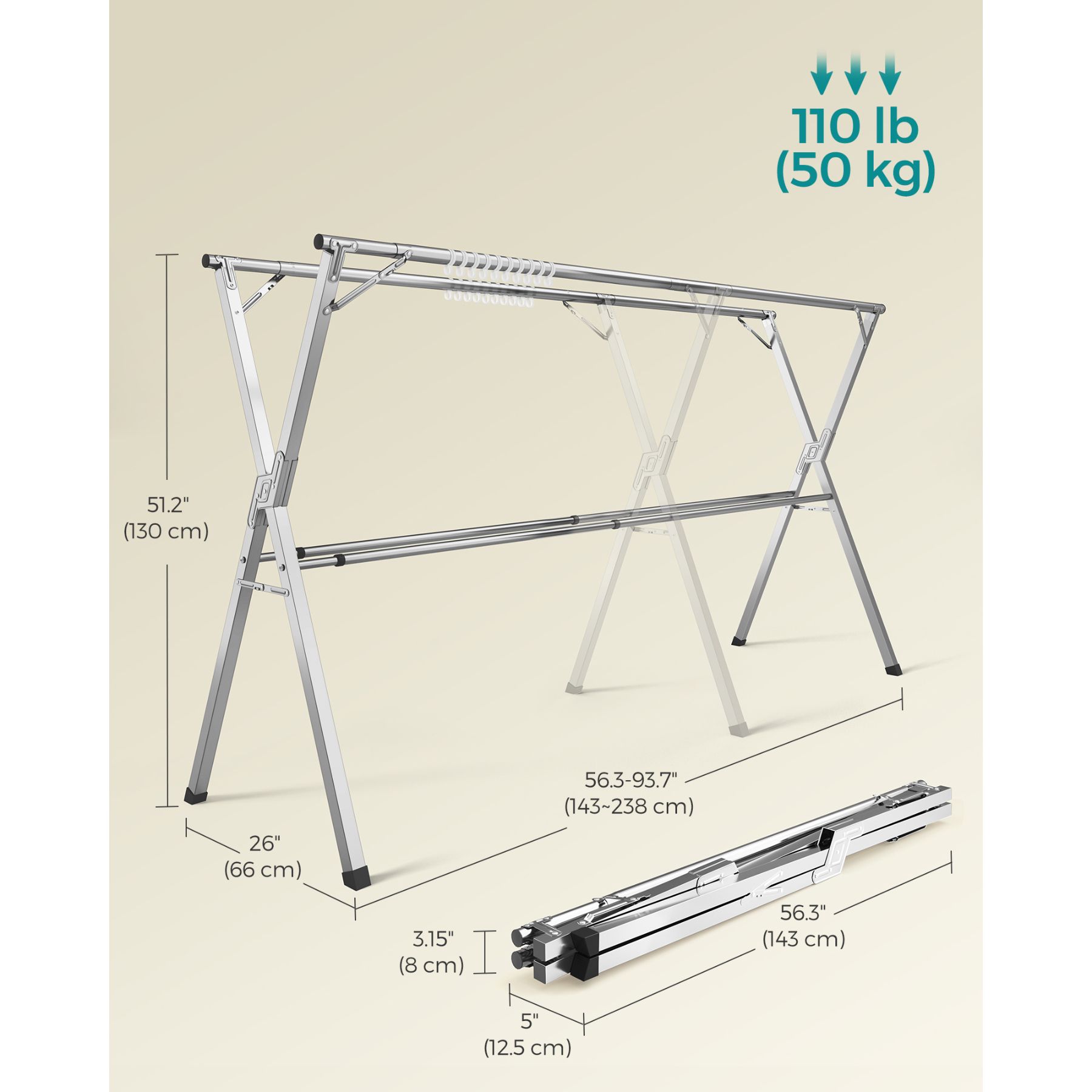 Slickblue D-SM-10E309RLLU Garment-Racks - View #3