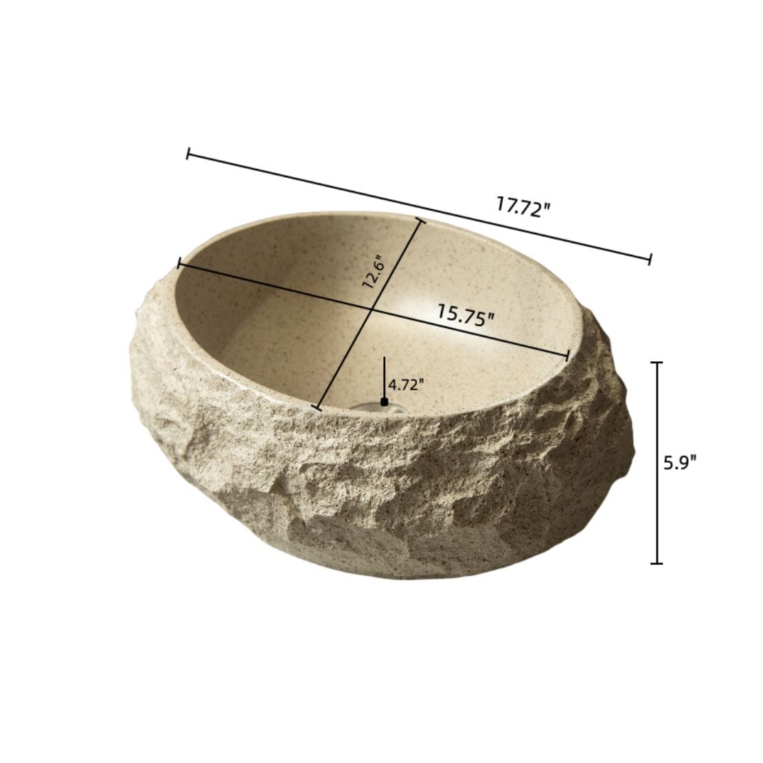 LIVIZA GIJ-BS007BE Bath-Sink - View #3