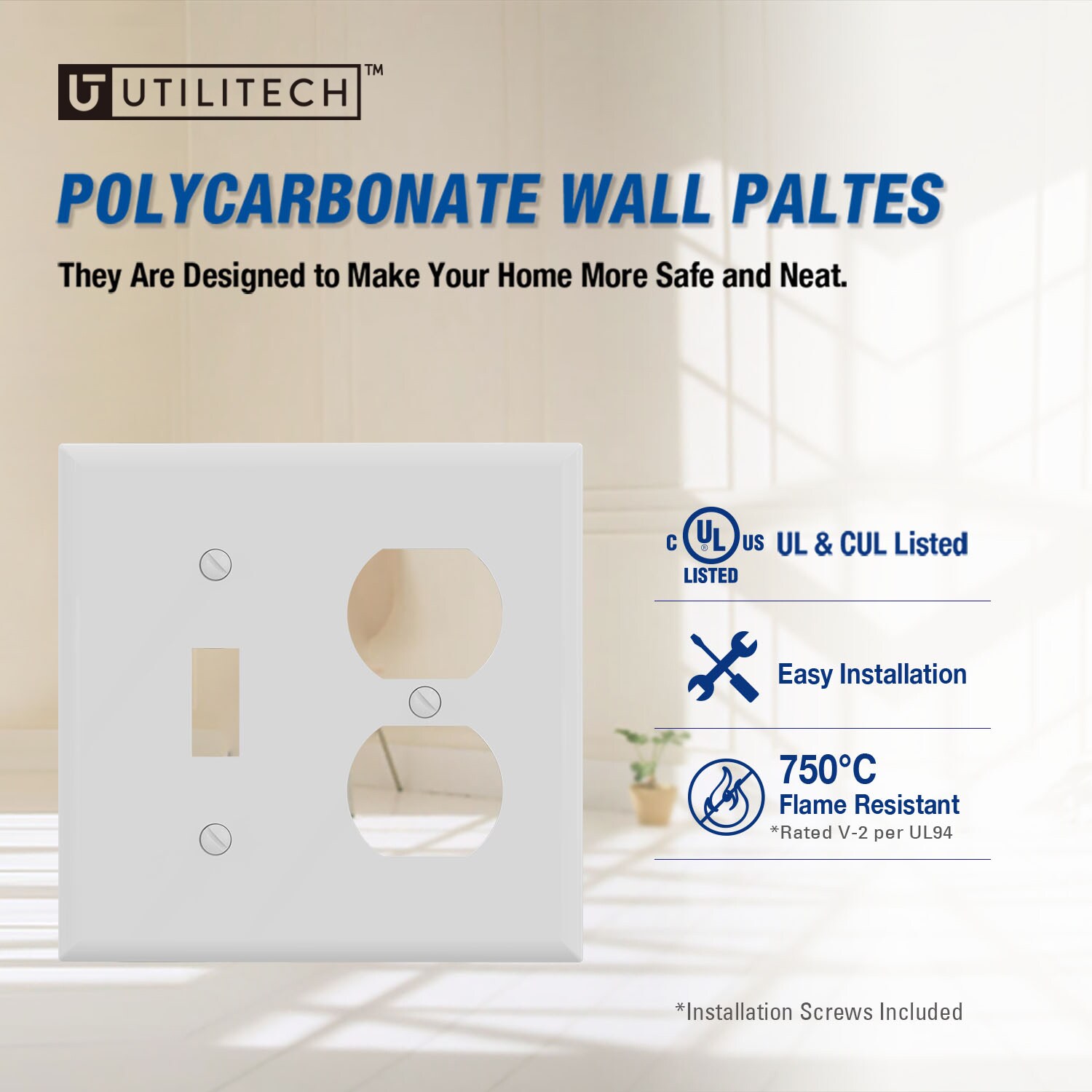 Utilitech 3061-WH10 Electrical-Wall-Plates - View #2