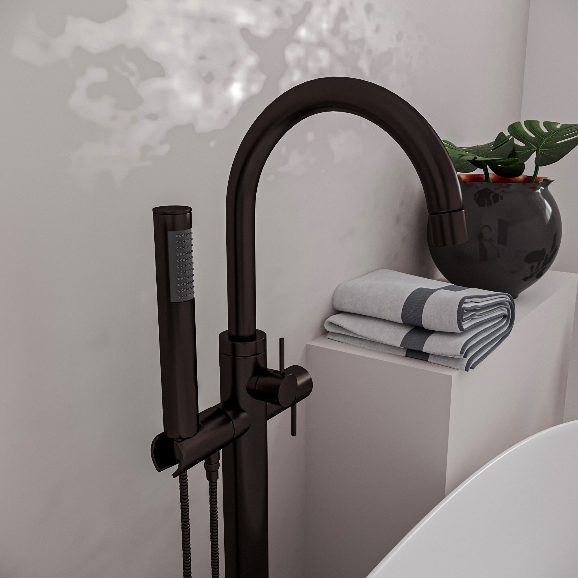WESTBRASS DF02043-12 Roman-Tub-Faucets - View #3