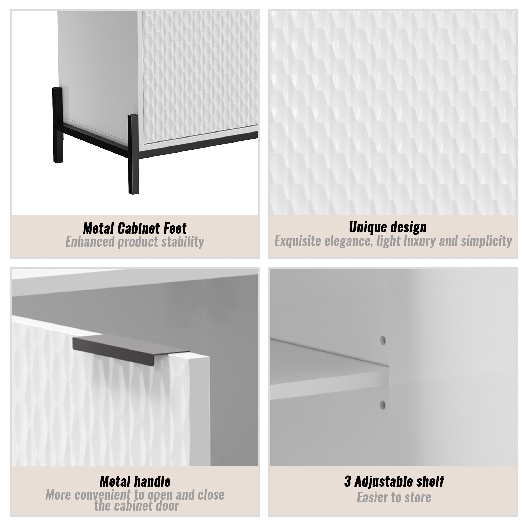 Boyel Living BL-HZ3M-WH Utility-Storage-Cabinets - View #7