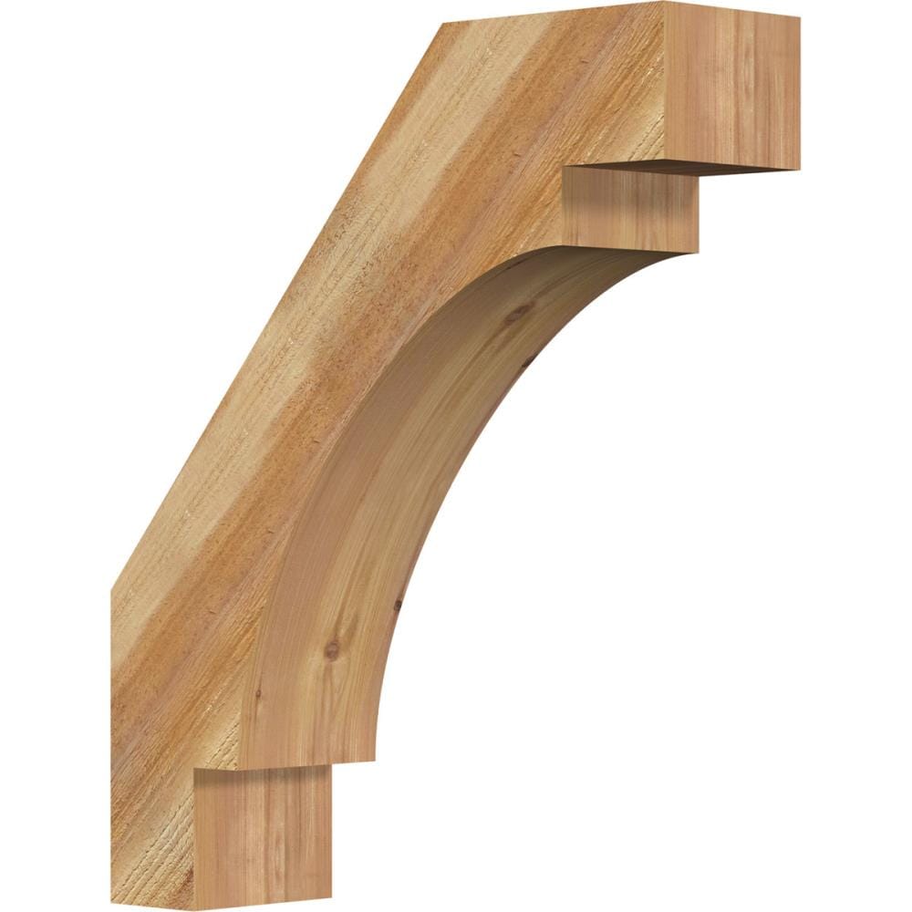 Ekena Millwork BRC06X22X26MRC00RWR 6-in x 22-in x 26-in Western Red Cedar Unfinished Wood Merced Rough Sawn Knee Brace