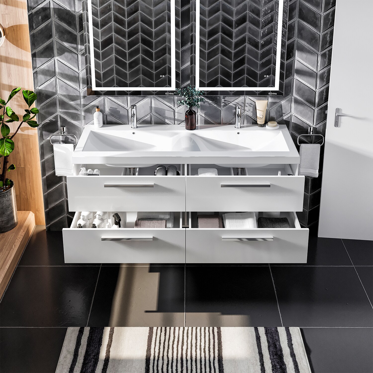 Eviva EVVN144-57WH Bath-Vanity-Combo - View #3