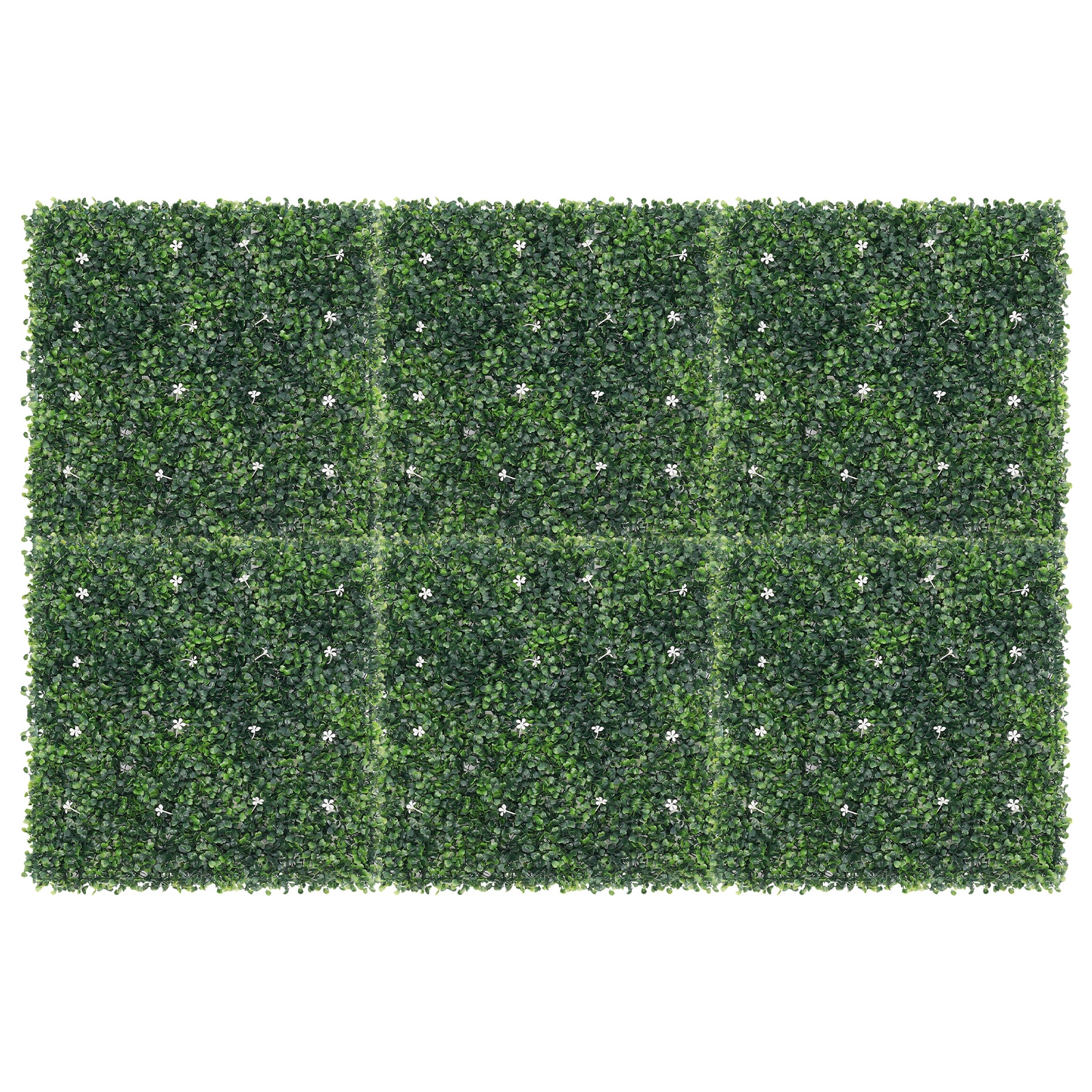 CNCEST YLYODRP8WDZJ8 19.68-Inches W x 19.68-Inches H 6PCS Artificial Grass Wall for Yard Leaf Garden Trellis