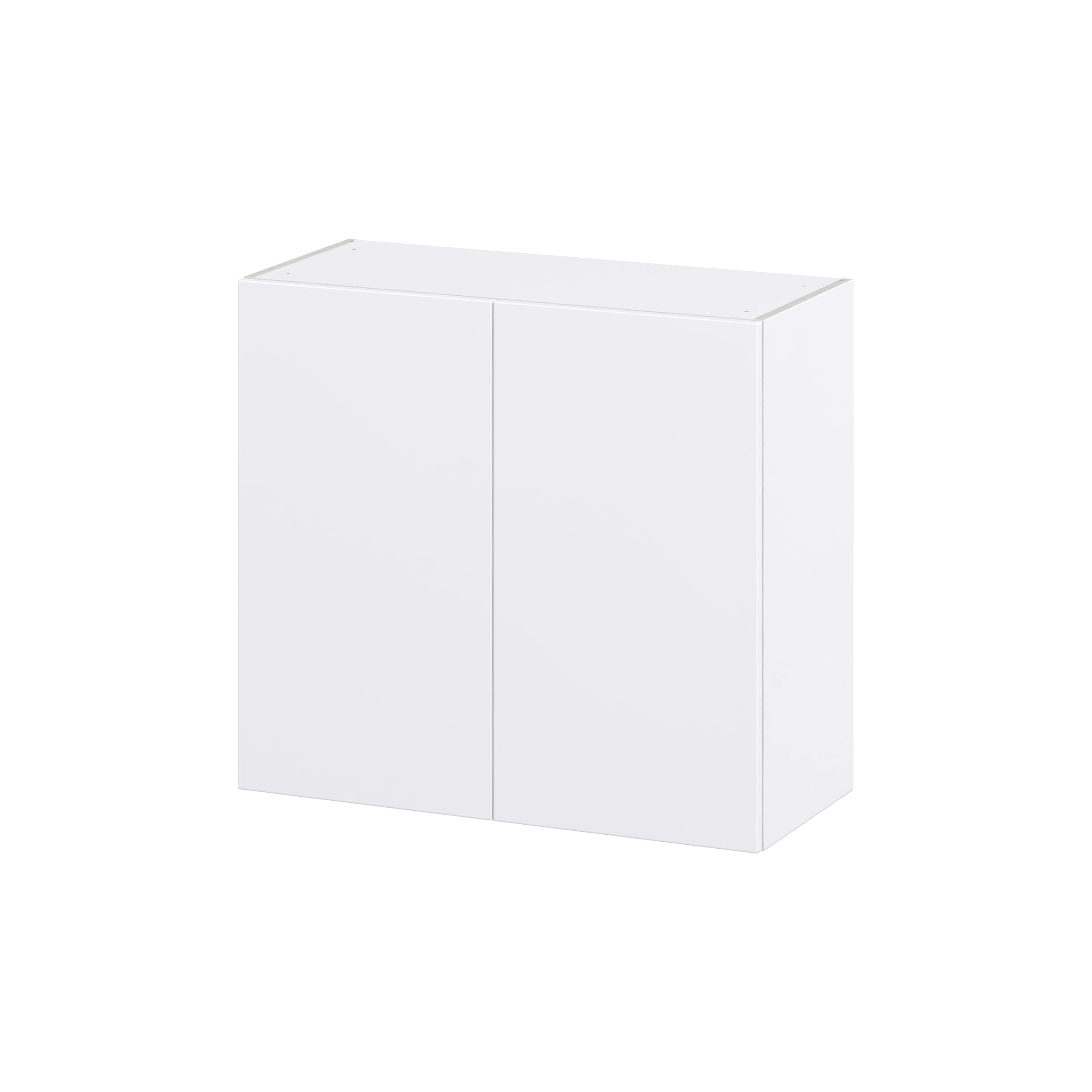 Hugo&Borg Lasalle 33-in W x 10-in H x 14-in D Bright White Slab Wall Fully Assembled Cabinet (Flat Panel Slab Door Style)