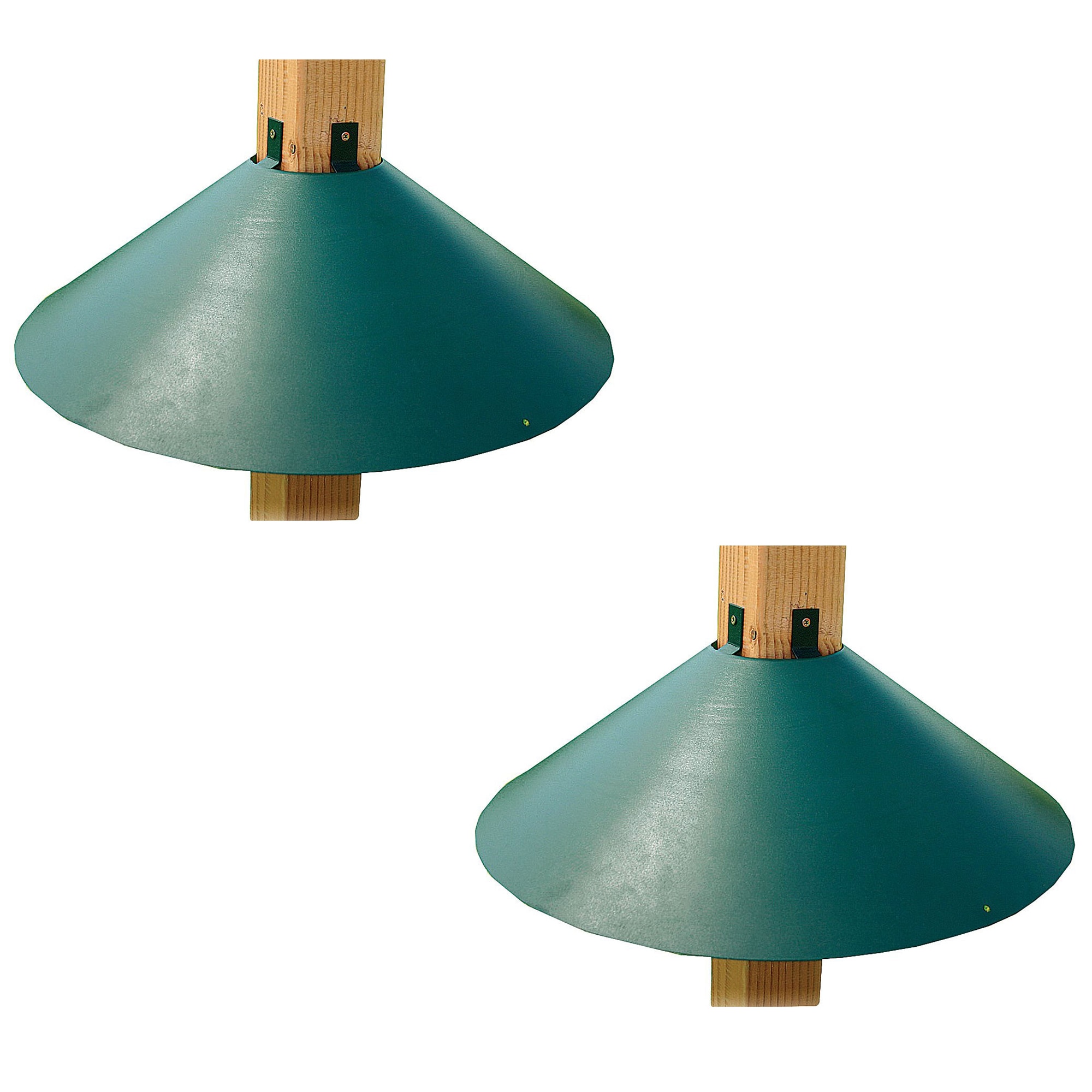 Woodlink 178609 4x4 Pole Post Wrap Around Bird Feeder Squirrel Baffle Guard (2 Pack)