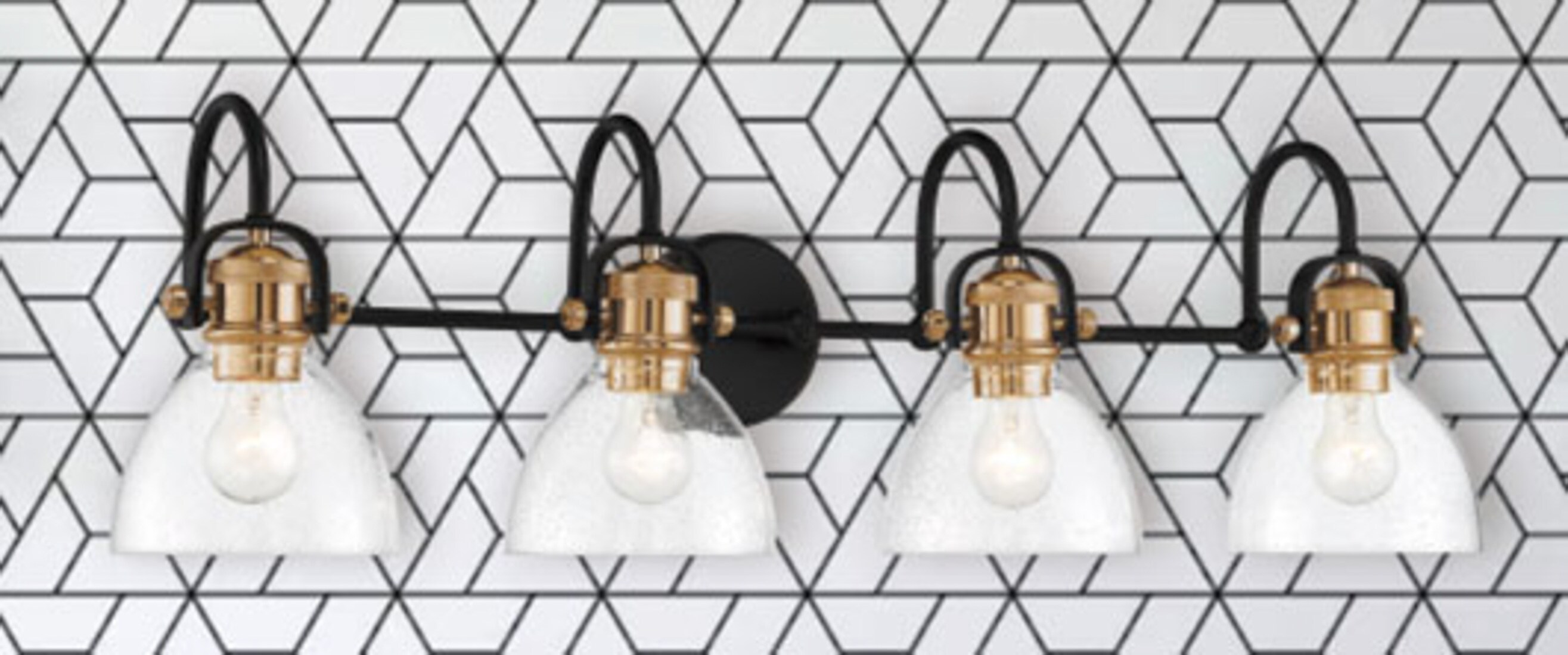 Minka Lavery 3364-416 Monico 35.75-in 4 -Light Multiple finishes Multiple colors Transitional Vanity light bar