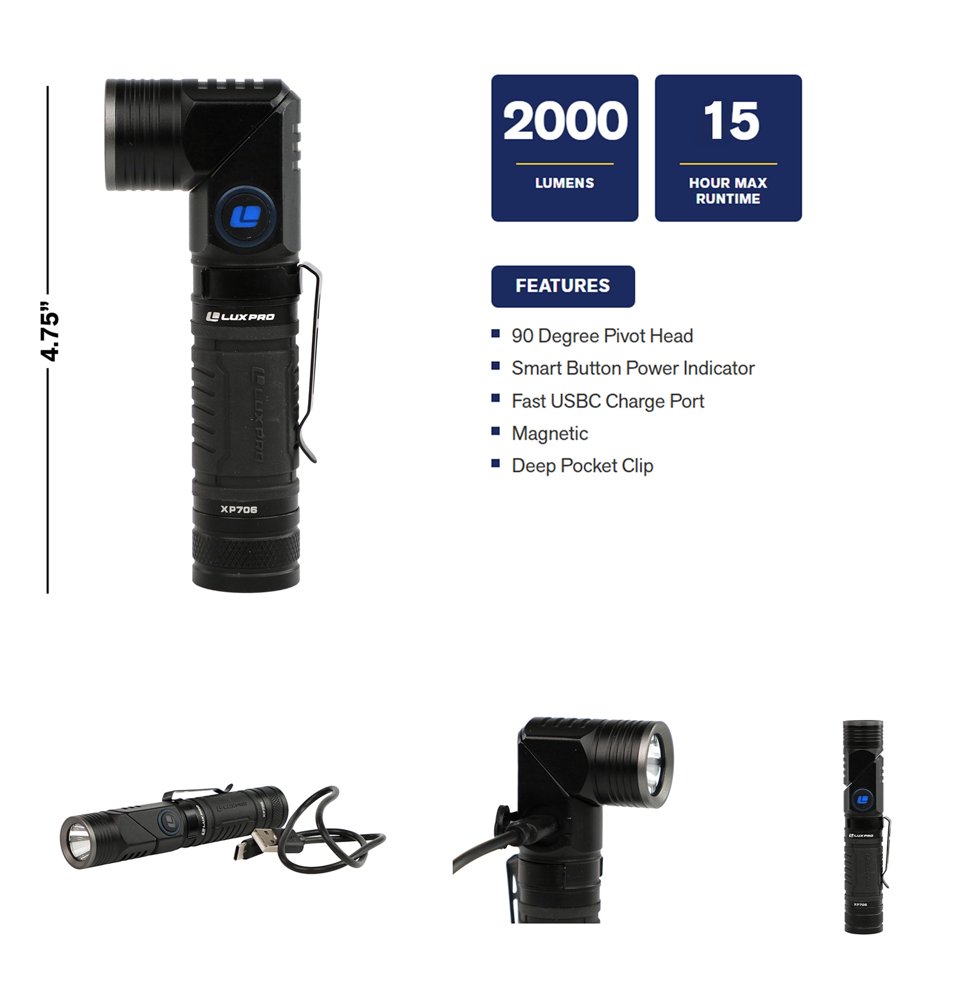 LUXPRO XP706 flashlights - View #3