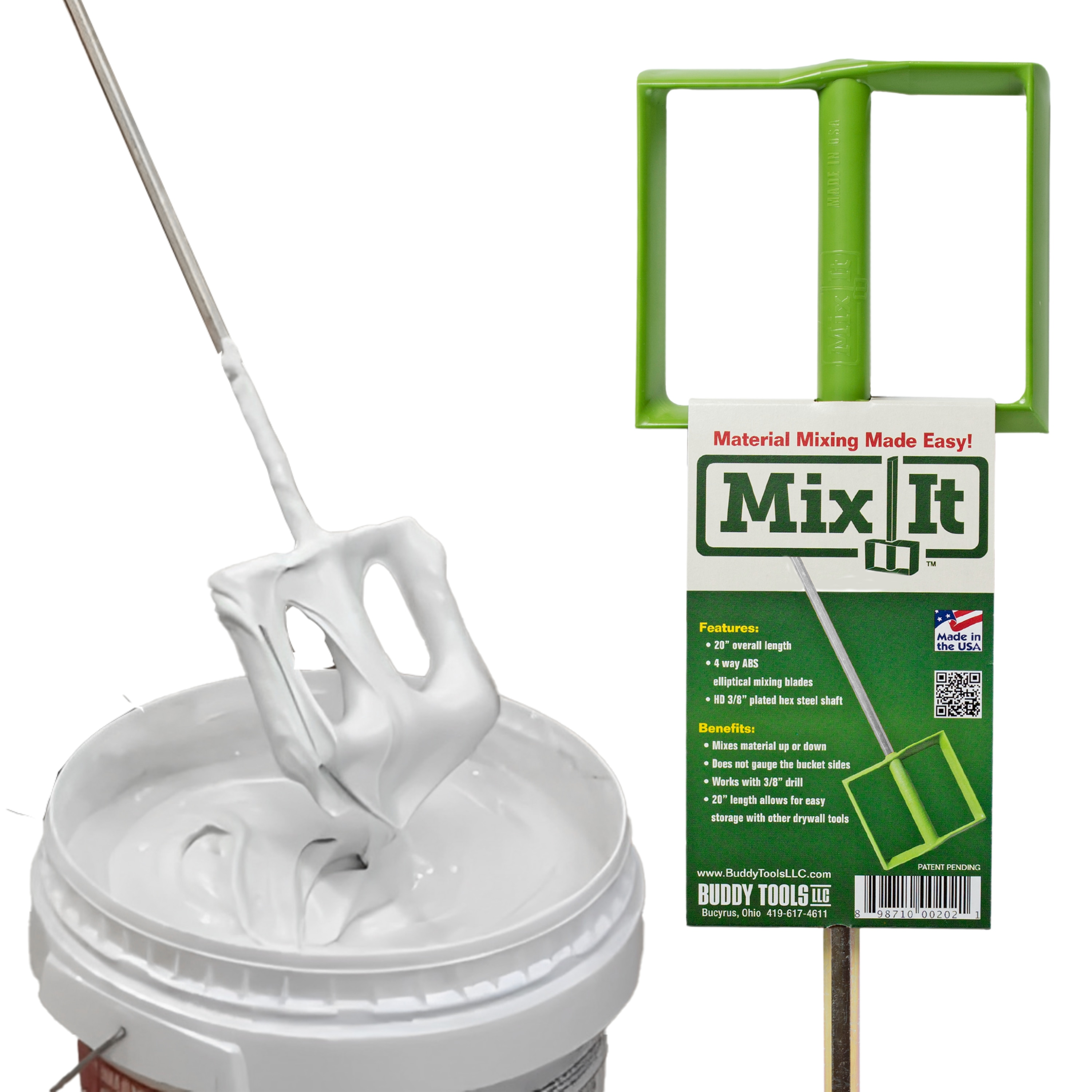 Buddy Tools 5-Gallon Abs Plastic Paint Mixing Arm #BT-LK211-01