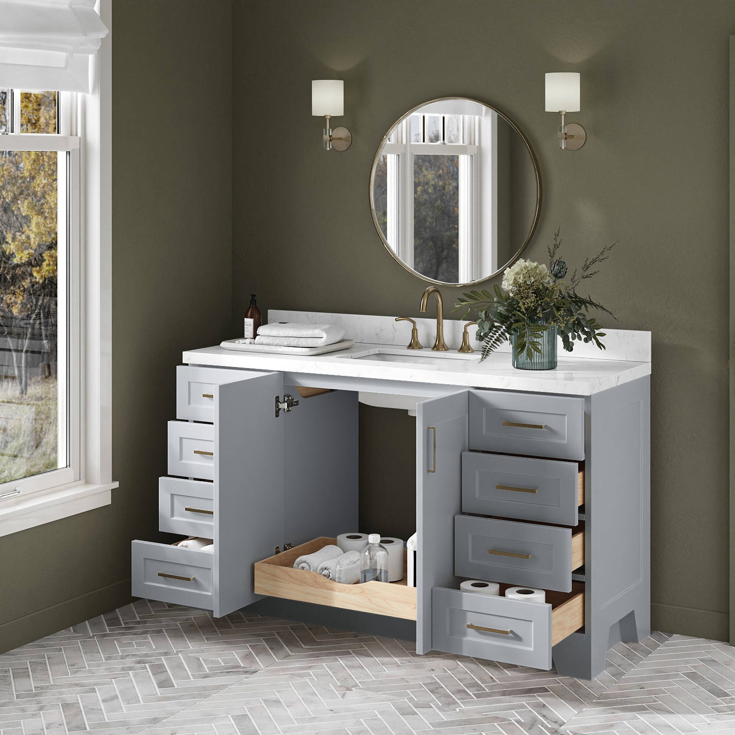 ARIEL Q060S-BC-GRY vanities - View #3