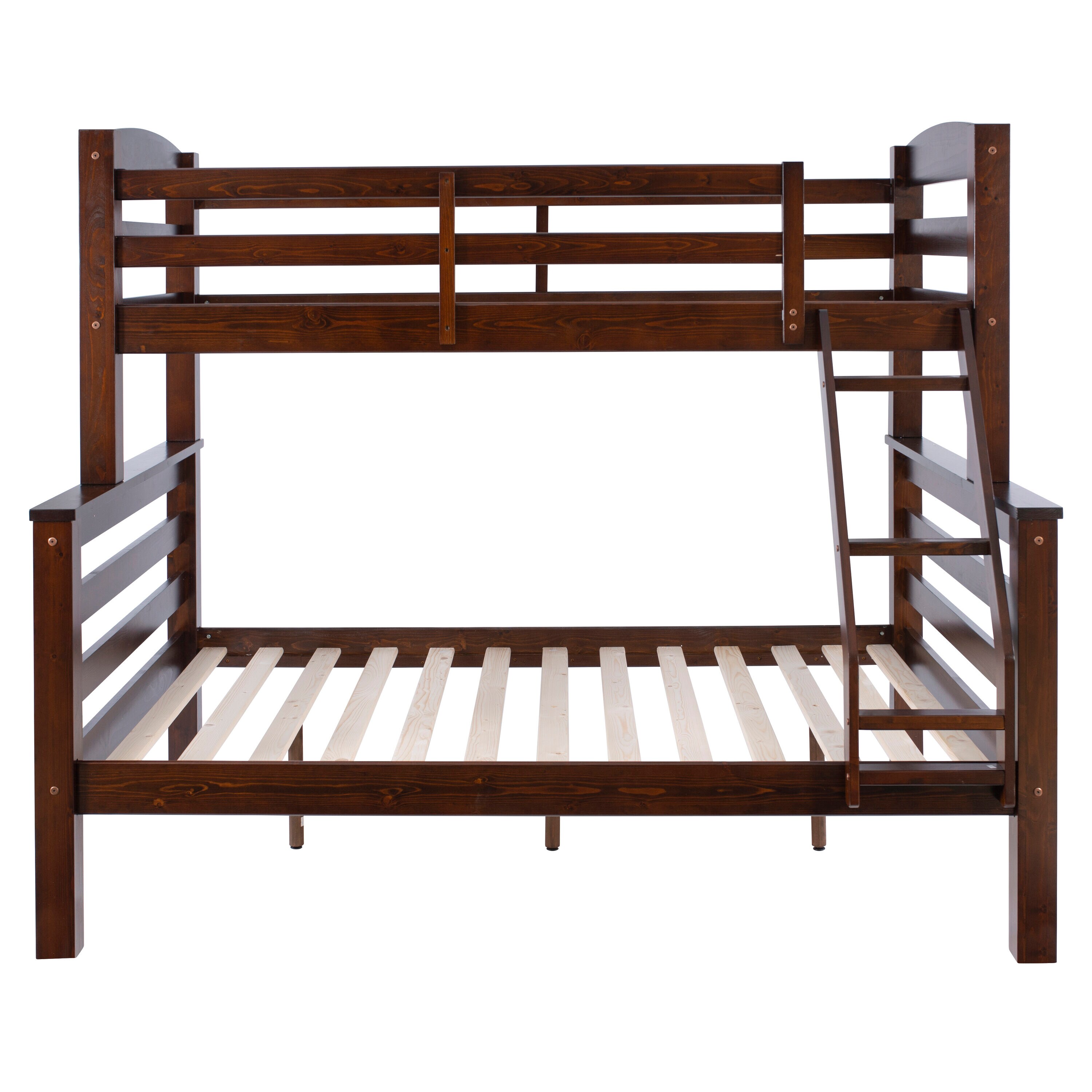 Powell Espresso Twin Over Full Bunk Bed PWLS618 at Lowes.com