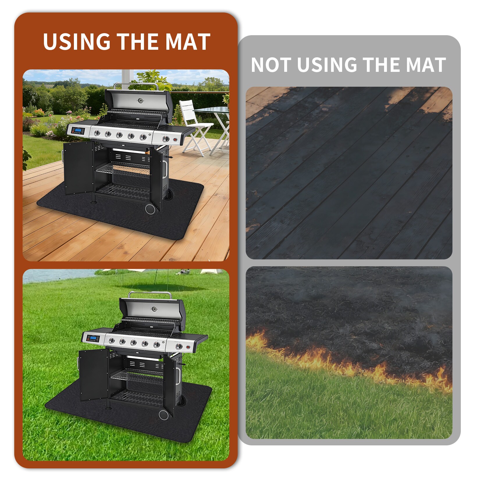 GarveeLife C3H-F6Q7JBNEND031P-P Grill-Mats - View #4