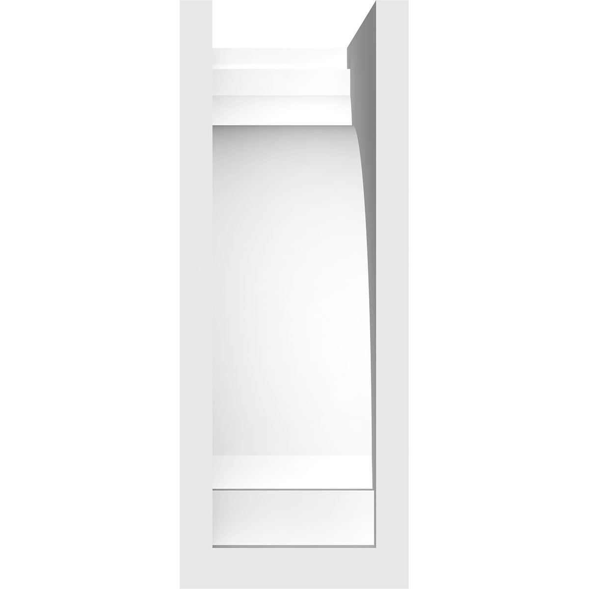 Ekena Millwork BKTP04X09X09HUG Exterior-Brackets-Braces - View #4