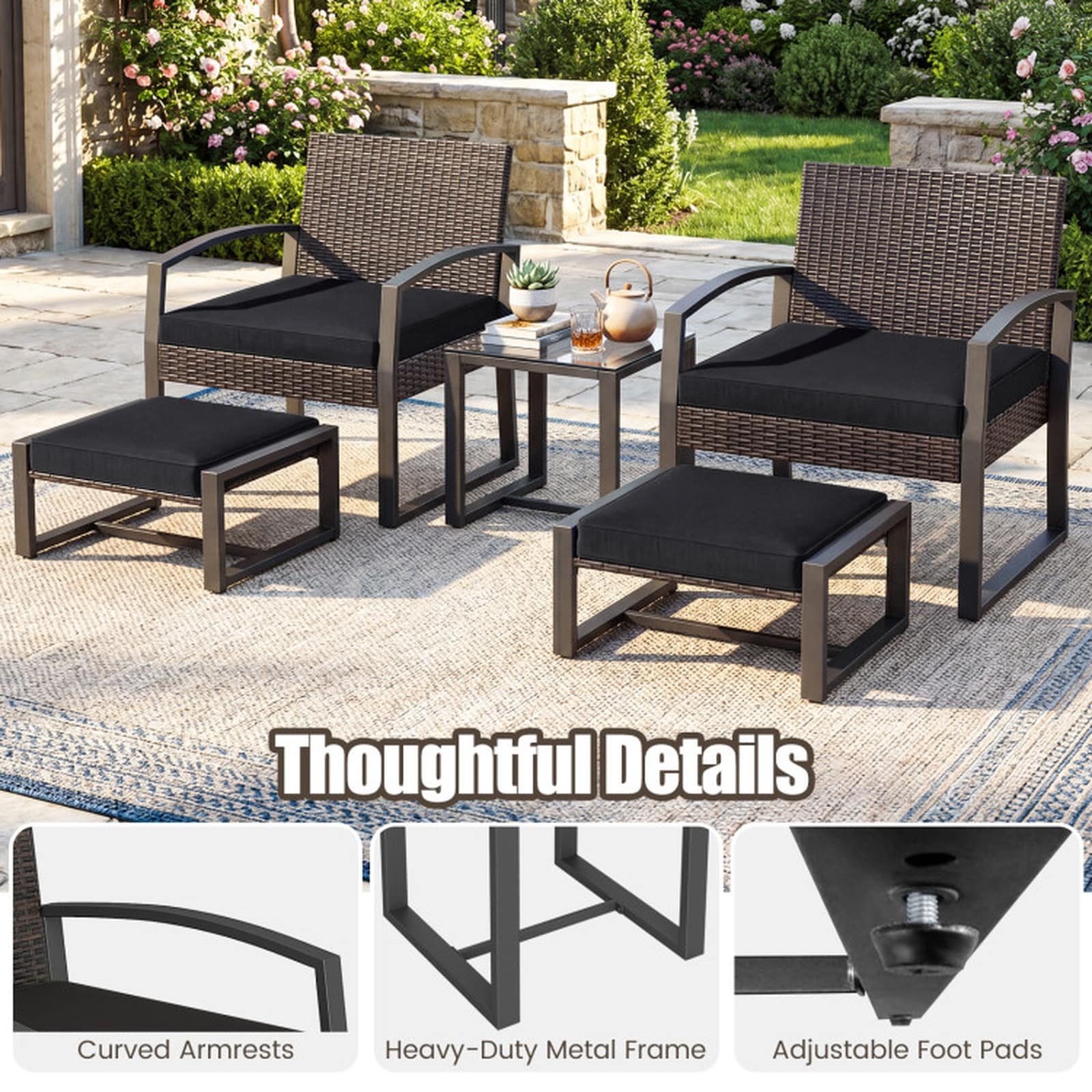 SUGIFT LW038SUGHY968 Patio-Conversation-Sets - View #7