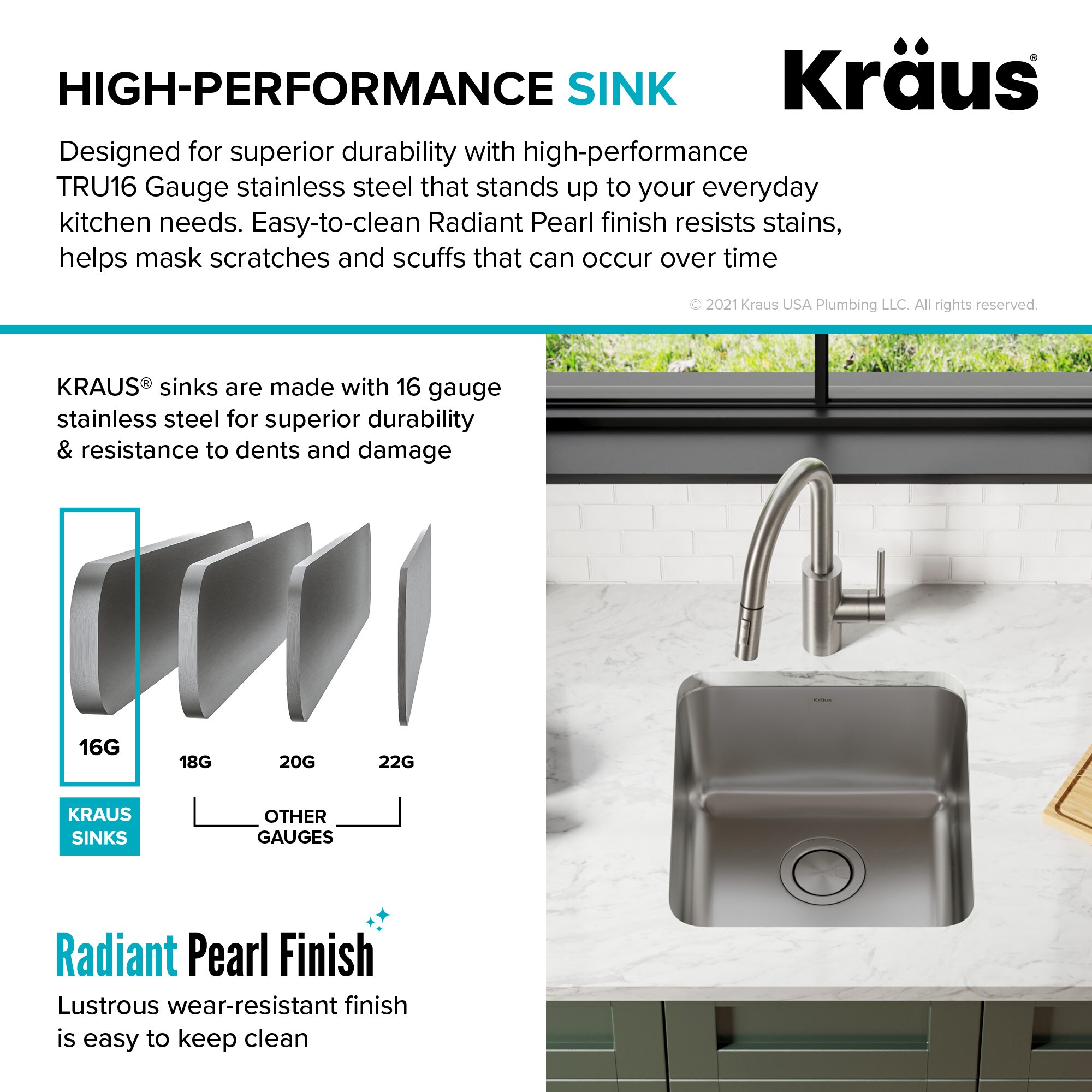 Kraus KA1US17B Bar-Prep-Sinks - View #5