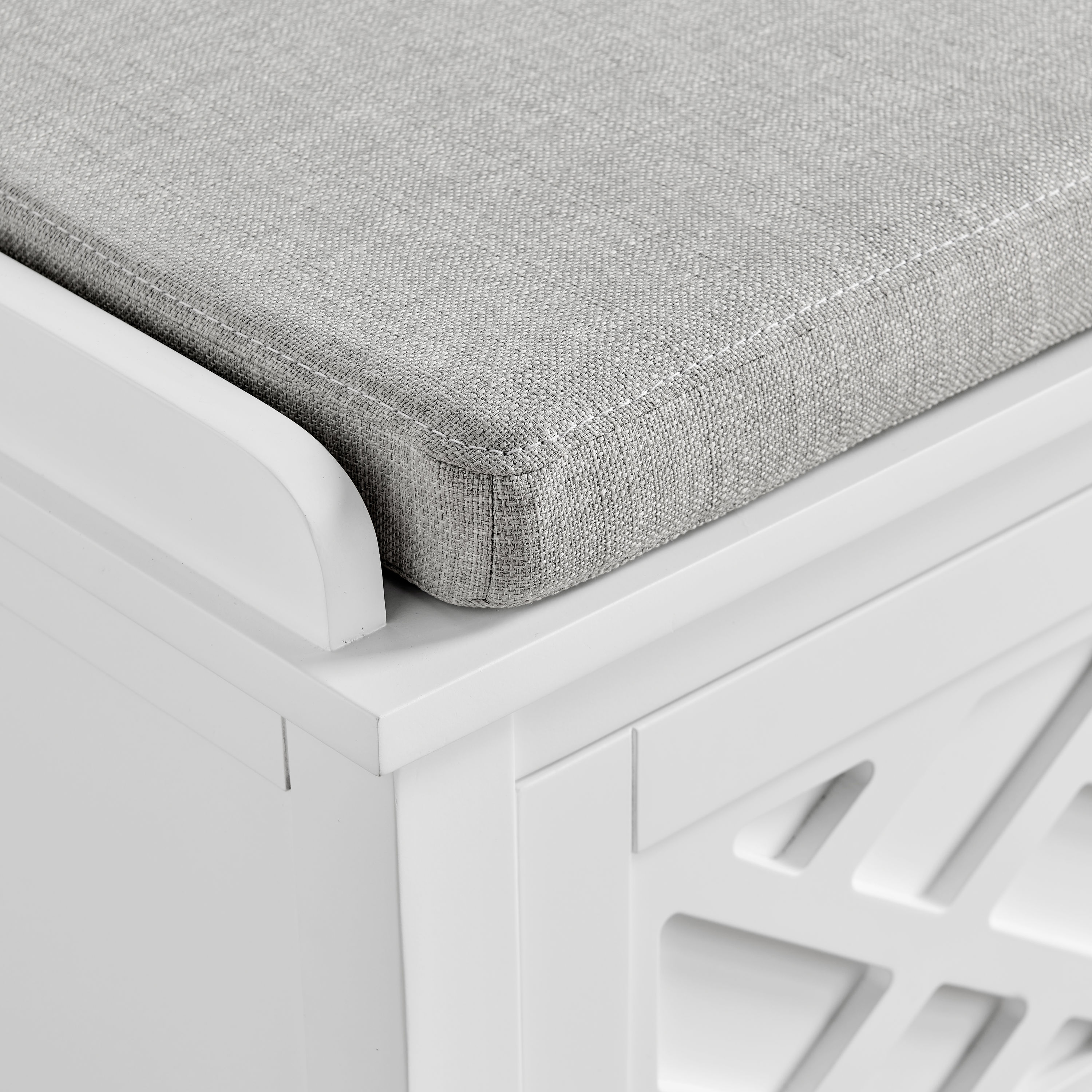 Alaterre Furniture ANCT05WH bench - View #5