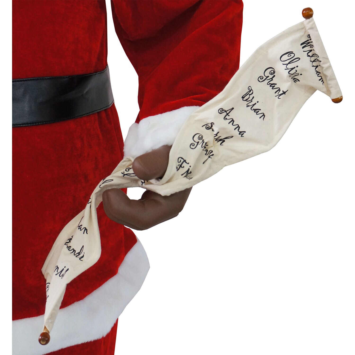 58-Inch Red Velvet Motion-Activated Dancing Santa Claus