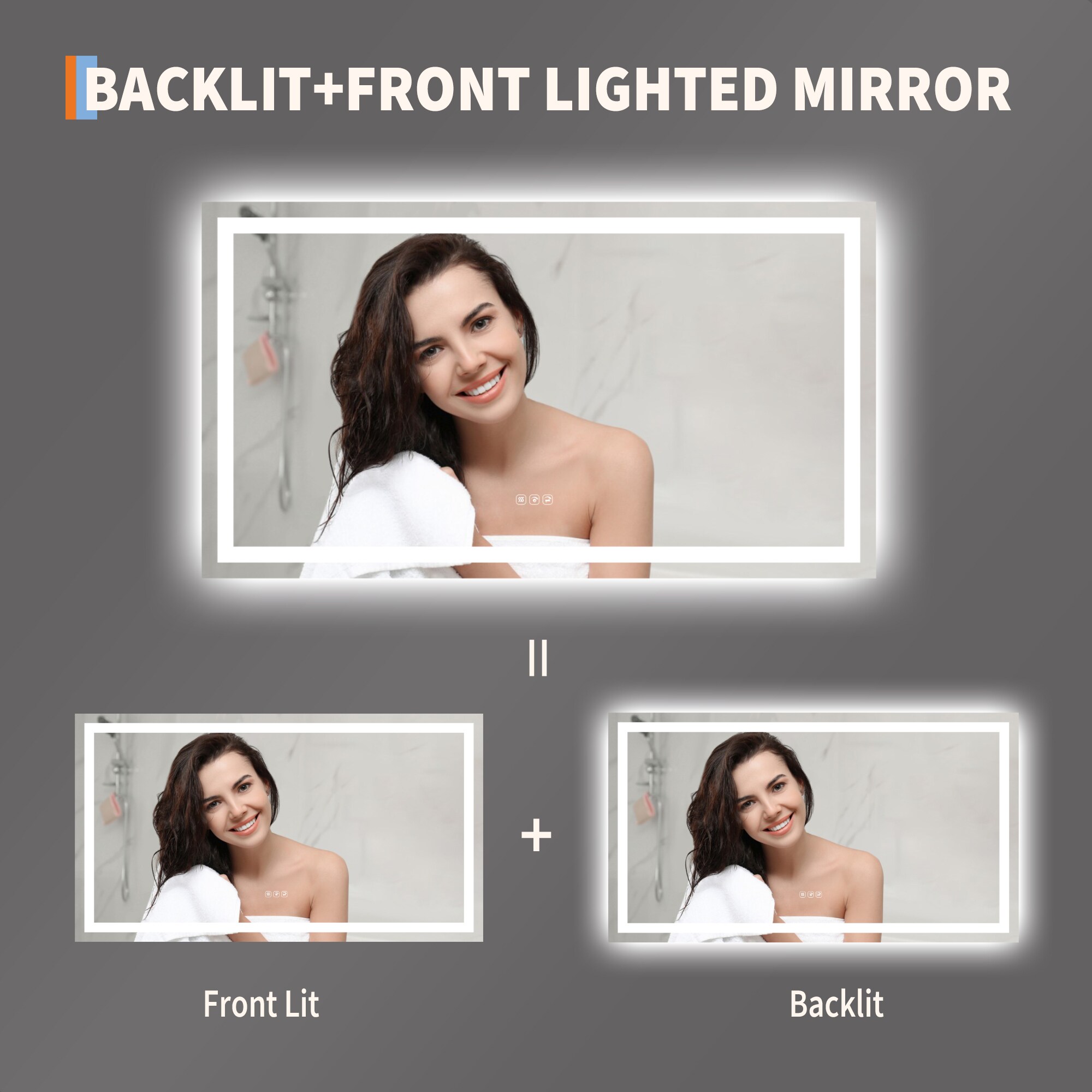 Garvee XLQDEB0629143203 Framed-Bath-Mirrors - View #4