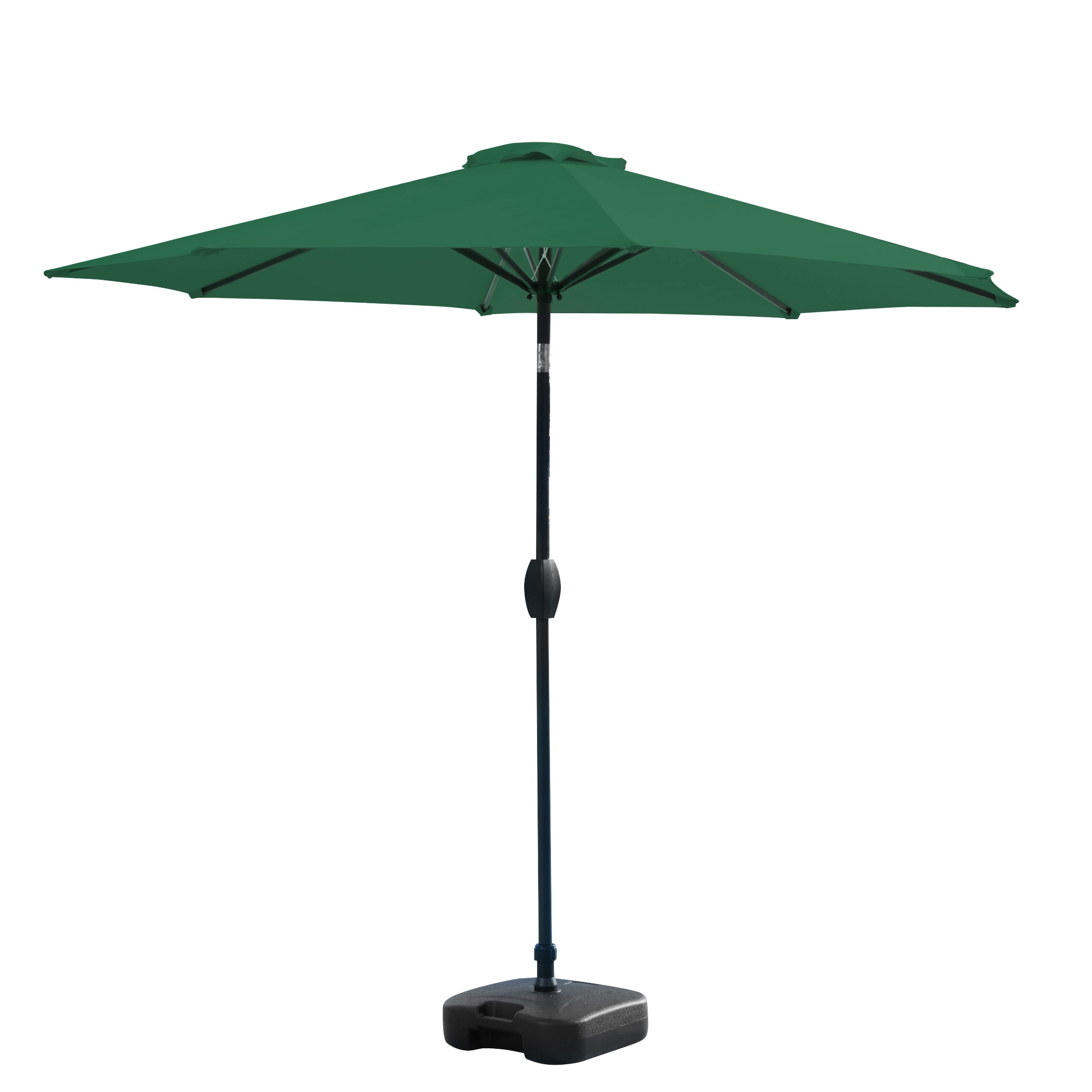 Westin Furniture 9806141-OS5001 9-Feet Steel Green Push-button Tilt Garden Patio Umbrella with Base