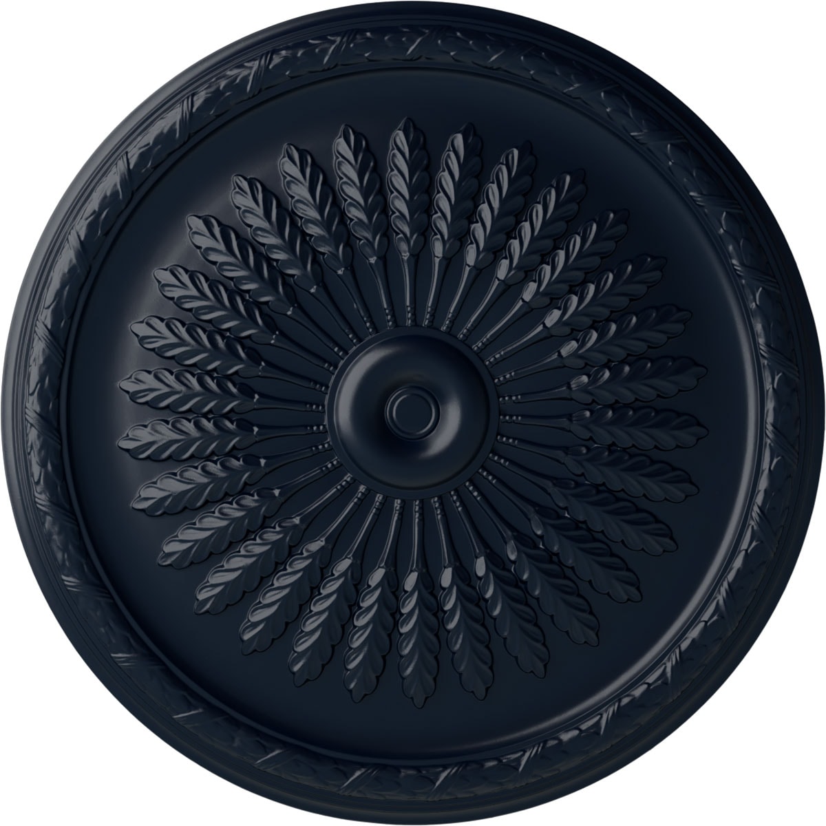 Ekena Millwork CM36JUMDF Juniper 36-in W x 36-in L Painted Midnight Dream Polyurethane Whole Ceiling Medallion