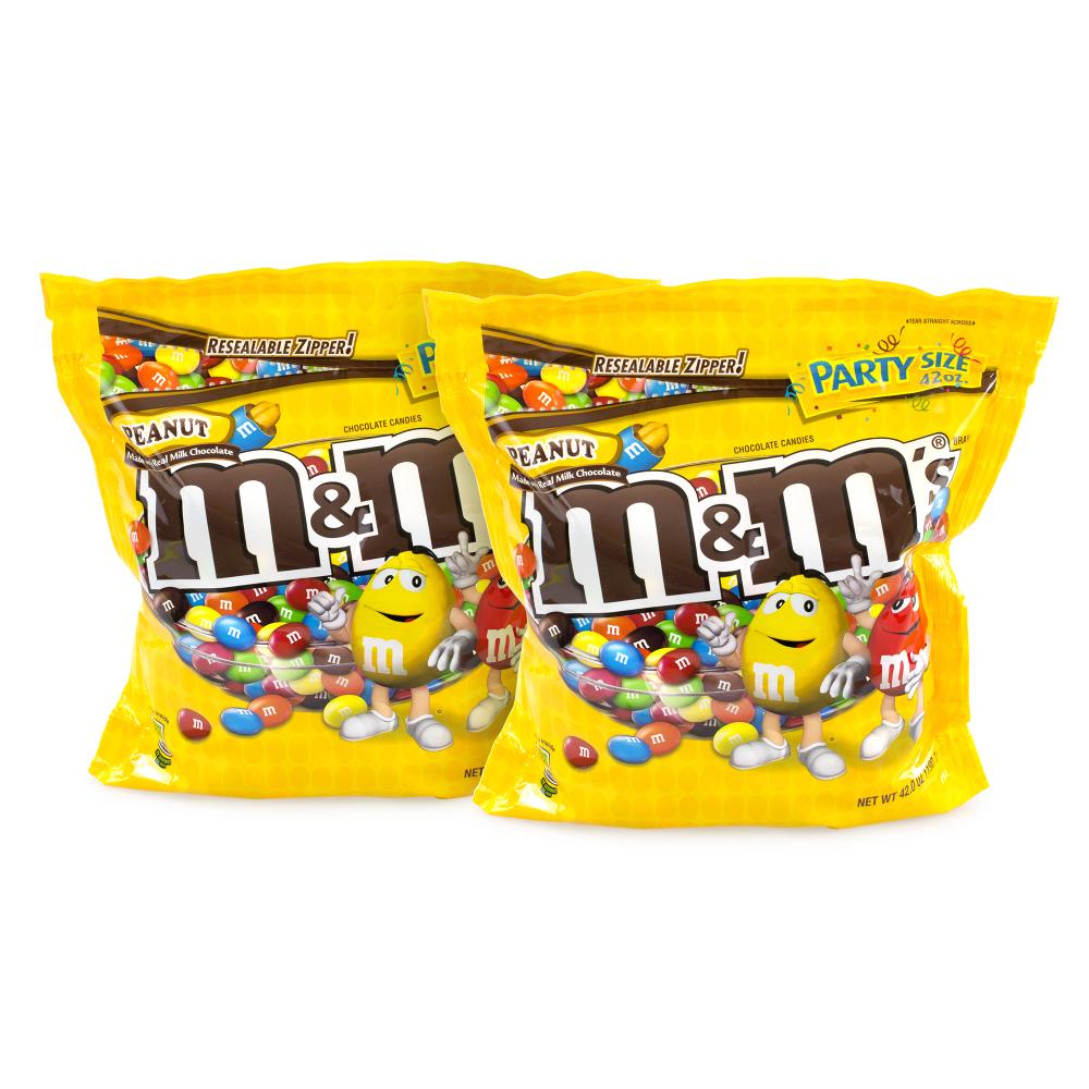 M&M's MandM SupParty Bag Peanut, 38 oz, 2 Pack in the Snacks